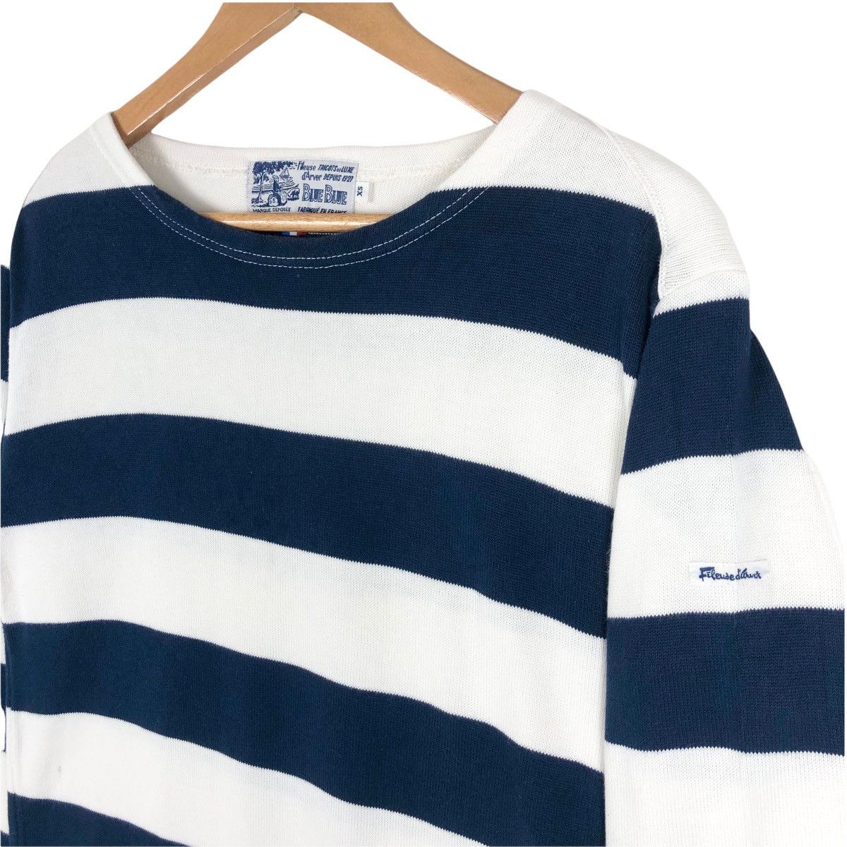 Blue Blue Japan Fileuse d’Arvor X Blue Blue Japan Border Knit T-Shirt Size US XS / EU 42 / 0 - 9 Thumbnail
