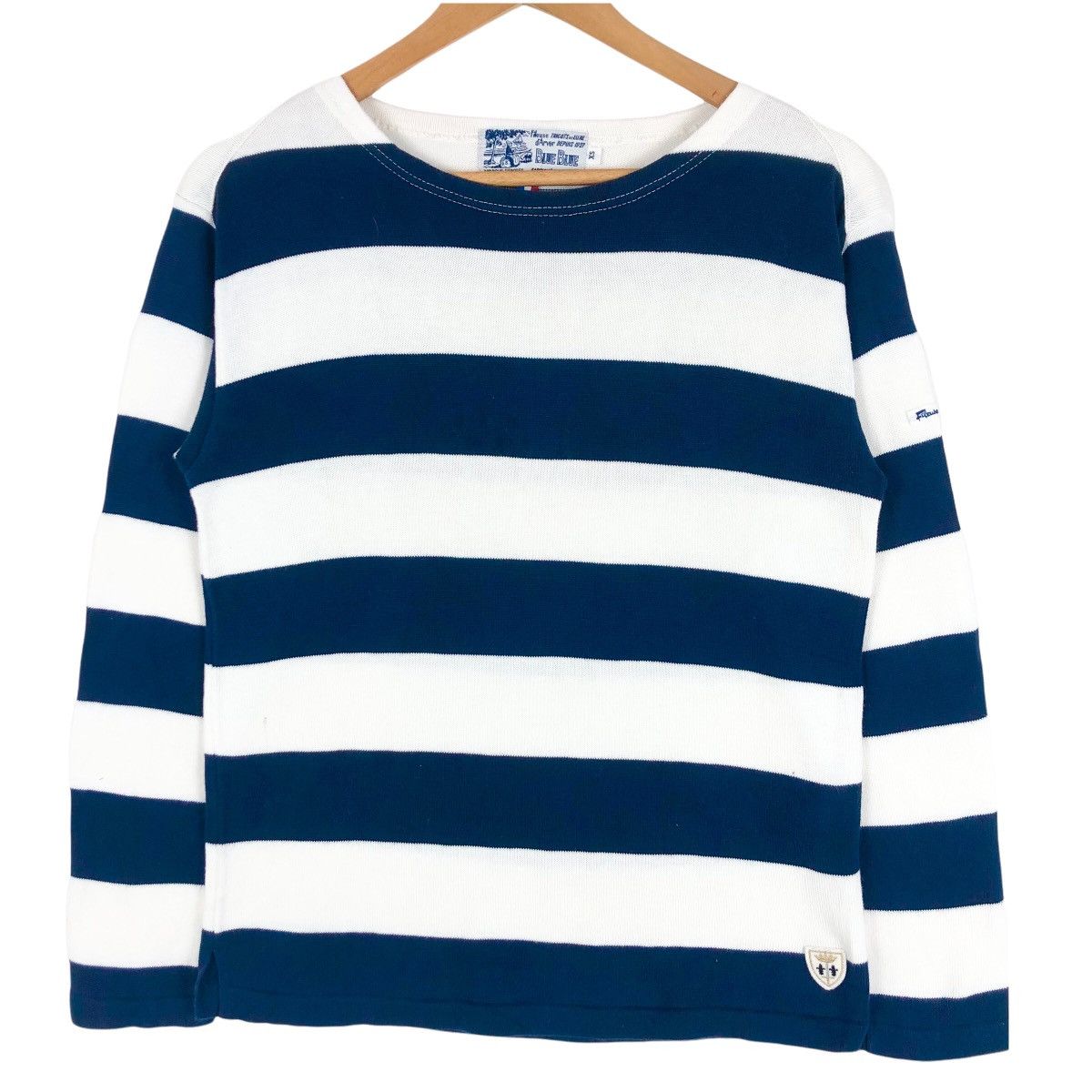 Blue Blue Japan Fileuse d’Arvor X Blue Blue Japan Border Knit T-Shirt Size US XS / EU 42 / 0 - 1 Thumbnail