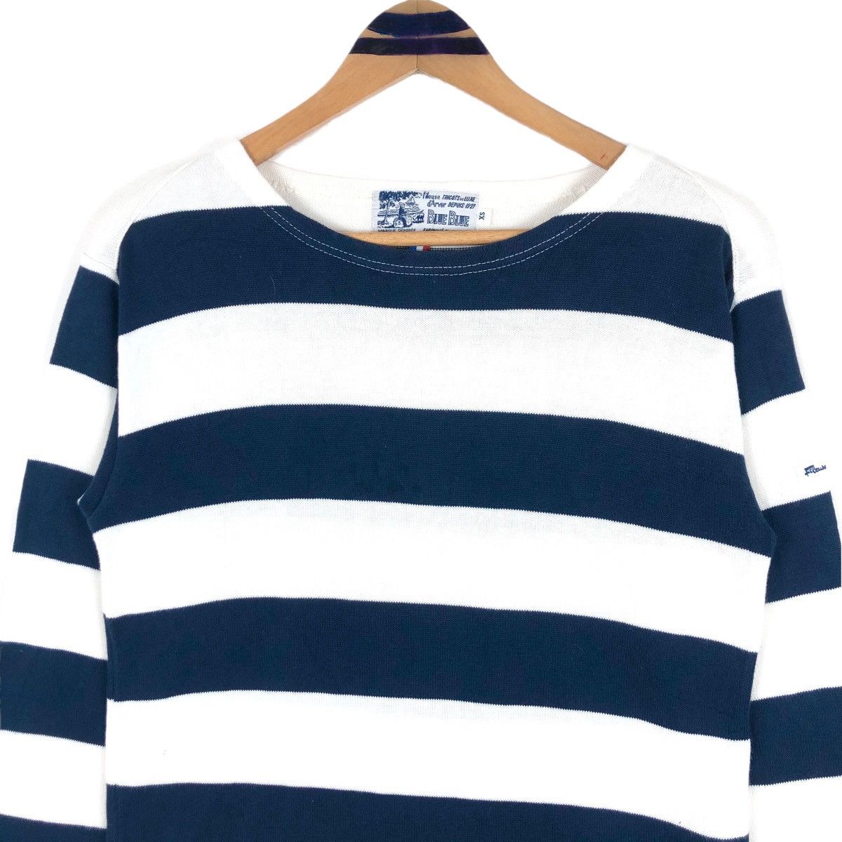 Blue Blue Japan Fileuse d’Arvor X Blue Blue Japan Border Knit T-Shirt Size US XS / EU 42 / 0 - 5 Thumbnail