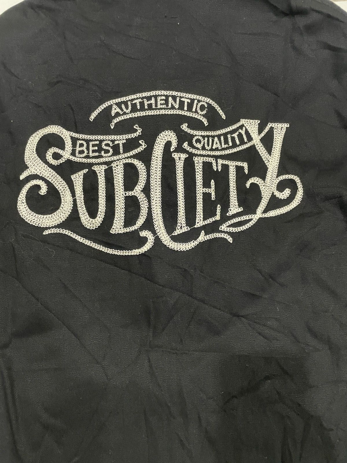 Garment Reproduction of Workers × Japanese Brand Subciety Swing Top Black Cotton Logo Embroidery workwear szL Size US L / EU 52-54 / 3 - 8 Thumbnail