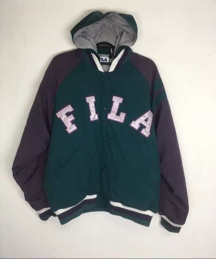 Fila × Vintage Rare🔥Vintage Fila Hoodie Winter Season Jacket Size US M / EU 48-50 / 2 - 2 Thumbnail