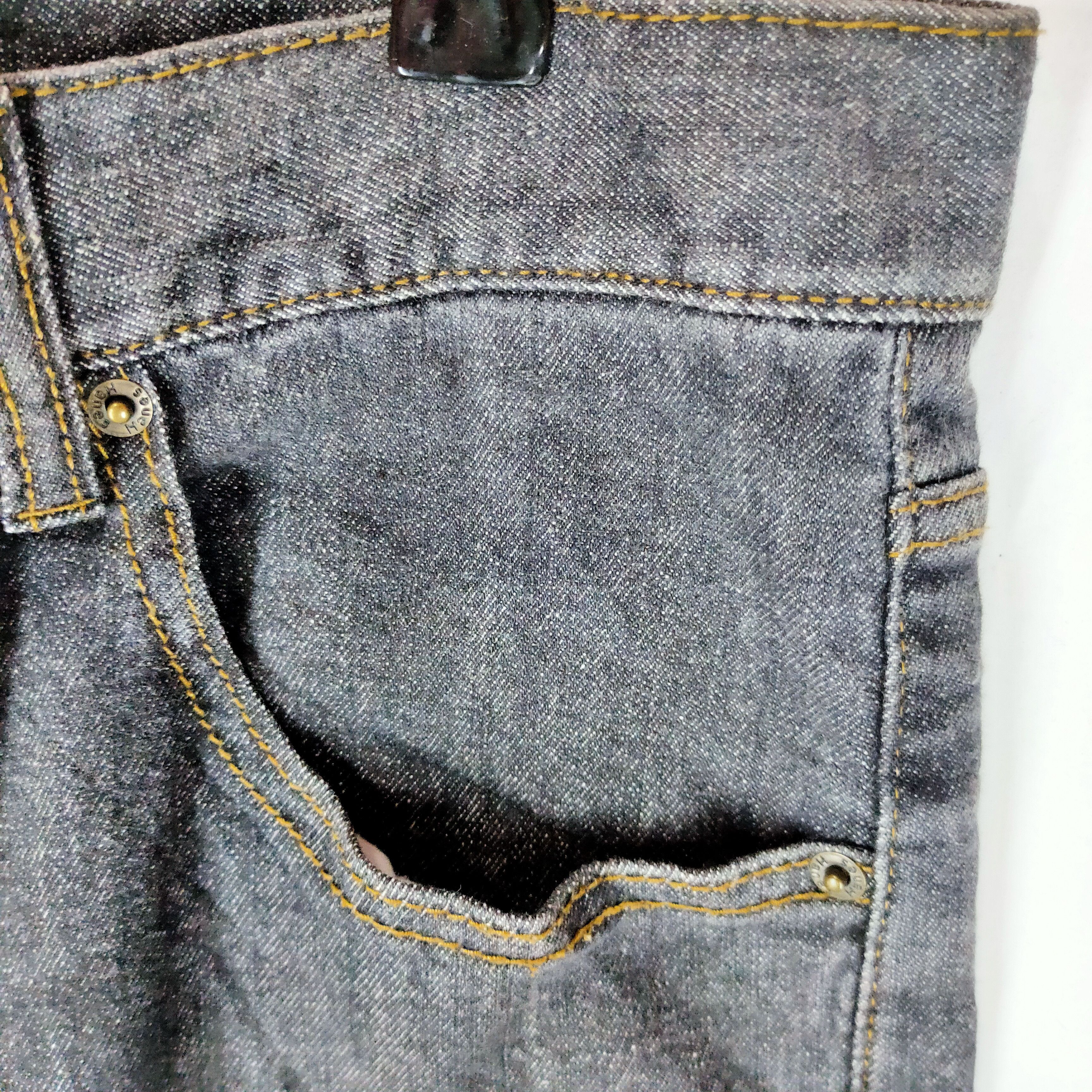Hanes HANES NORTH CAROLINA USA Denim Y2K Denim Jeans Size US 33 - 5 Thumbnail
