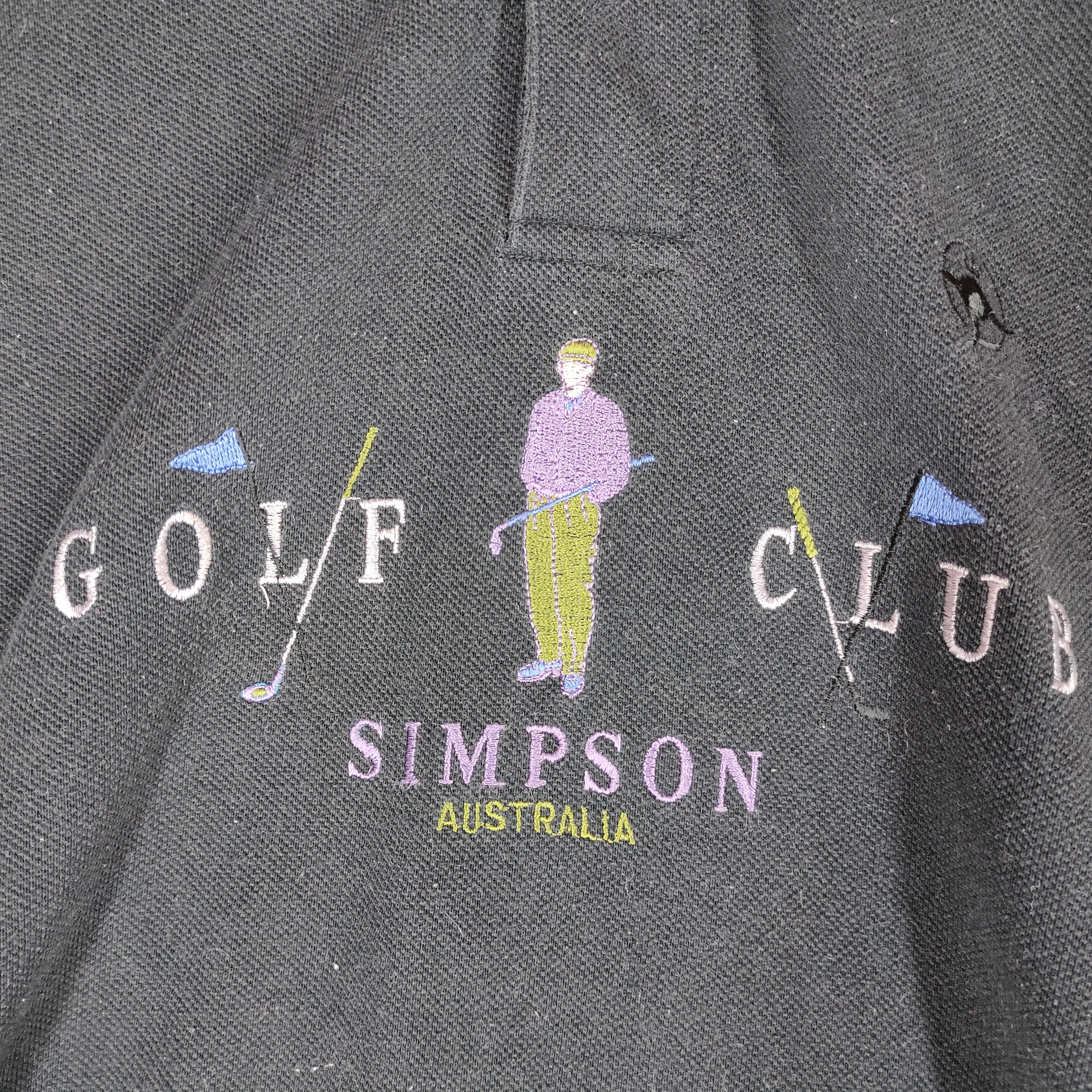 Vintage Vintage SIMPSON GOLF AUSTRALIA Club Embroidery Logo Polo Size US M / EU 48-50 / 2 - 2 Thumbnail