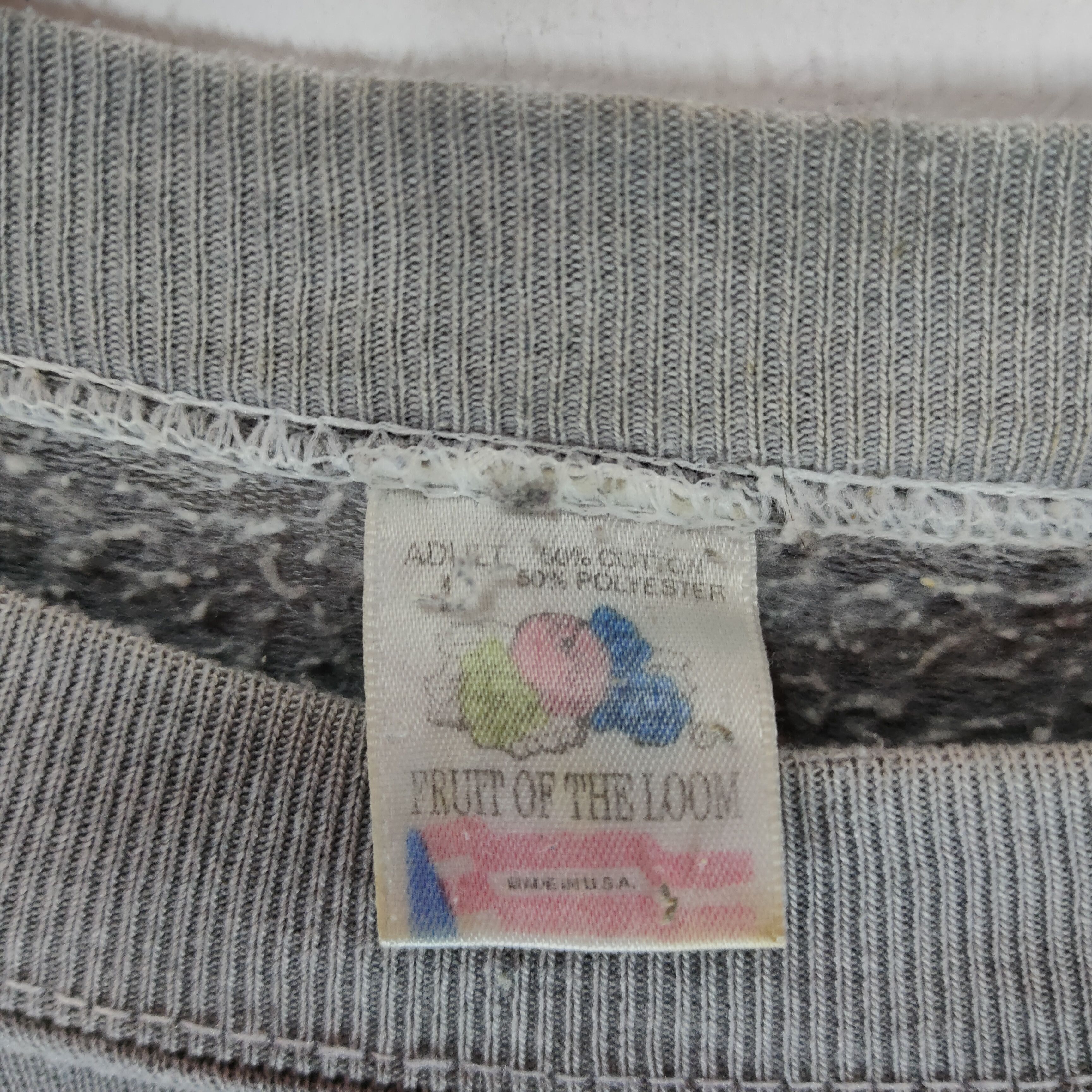 Vintage Vintage 90s FOTL KANSAS Spellout Distressed Sweatshirt Size US L / EU 52-54 / 3 - 5 Thumbnail