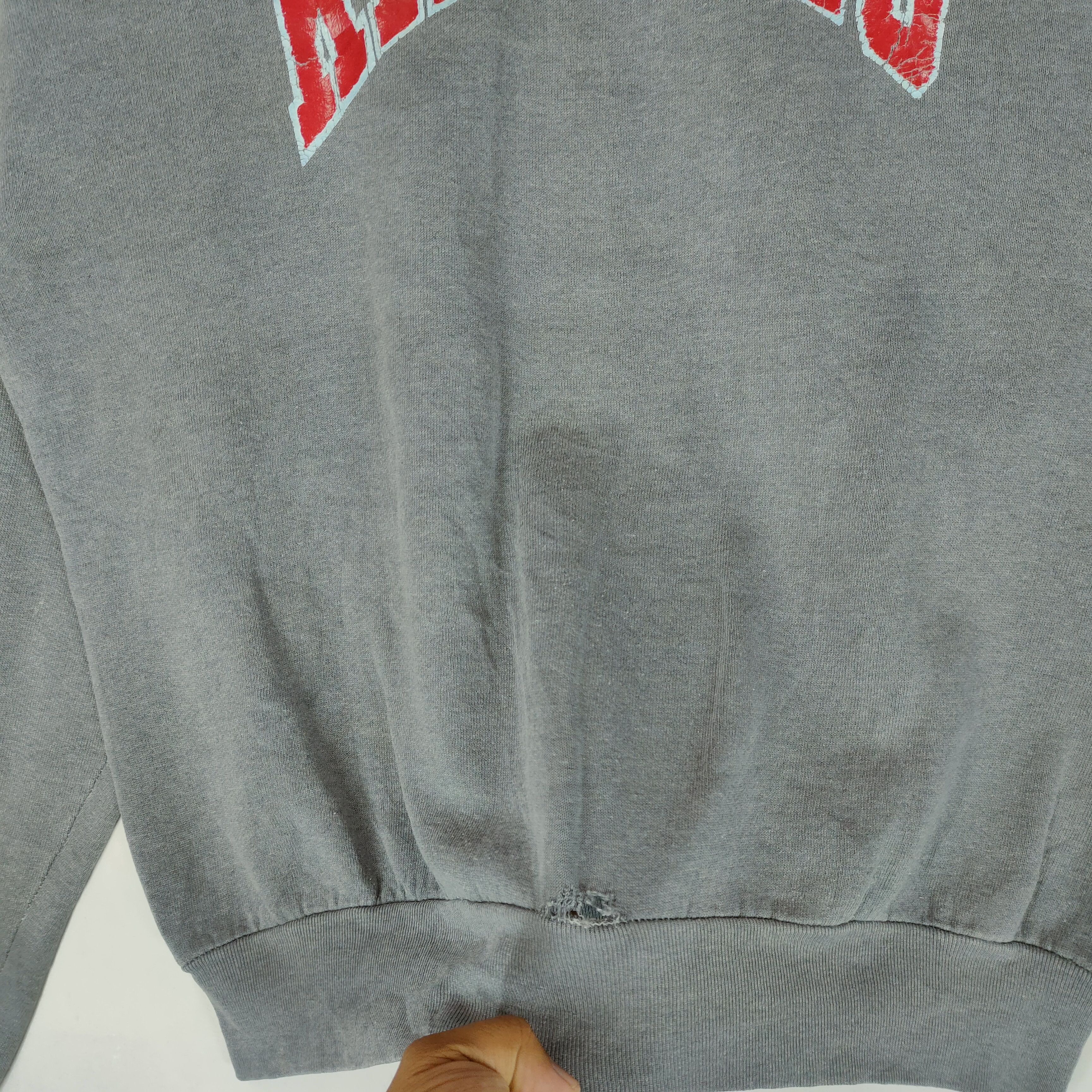 Vintage Vintage 90s FOTL KANSAS Spellout Distressed Sweatshirt Size US L / EU 52-54 / 3 - 7 Thumbnail