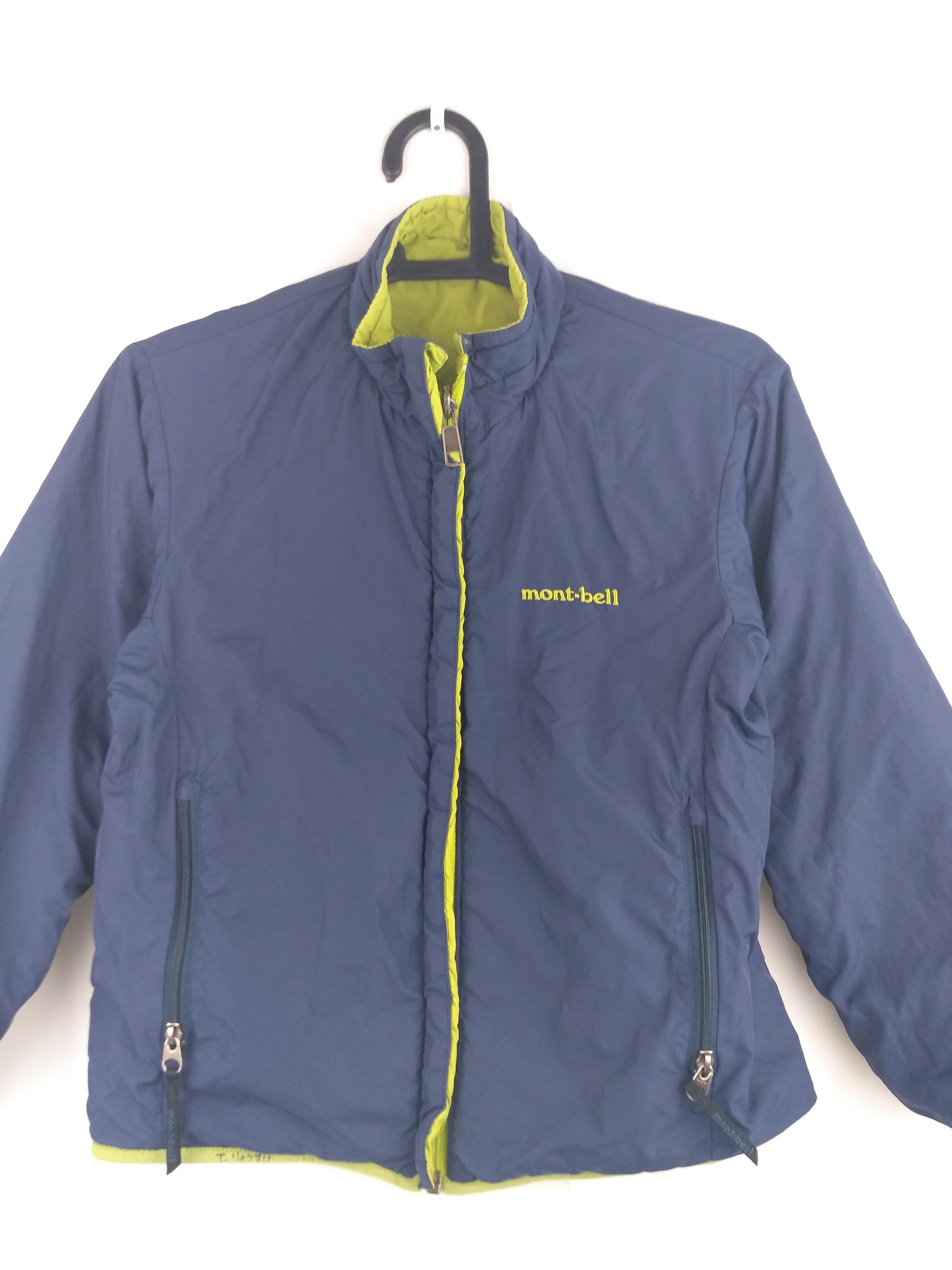 Montbell Rare MONTBELL REVERSIBLE KIDS Fit XXS Green JACKET Size US XXS / EU 40 - 4 Thumbnail
