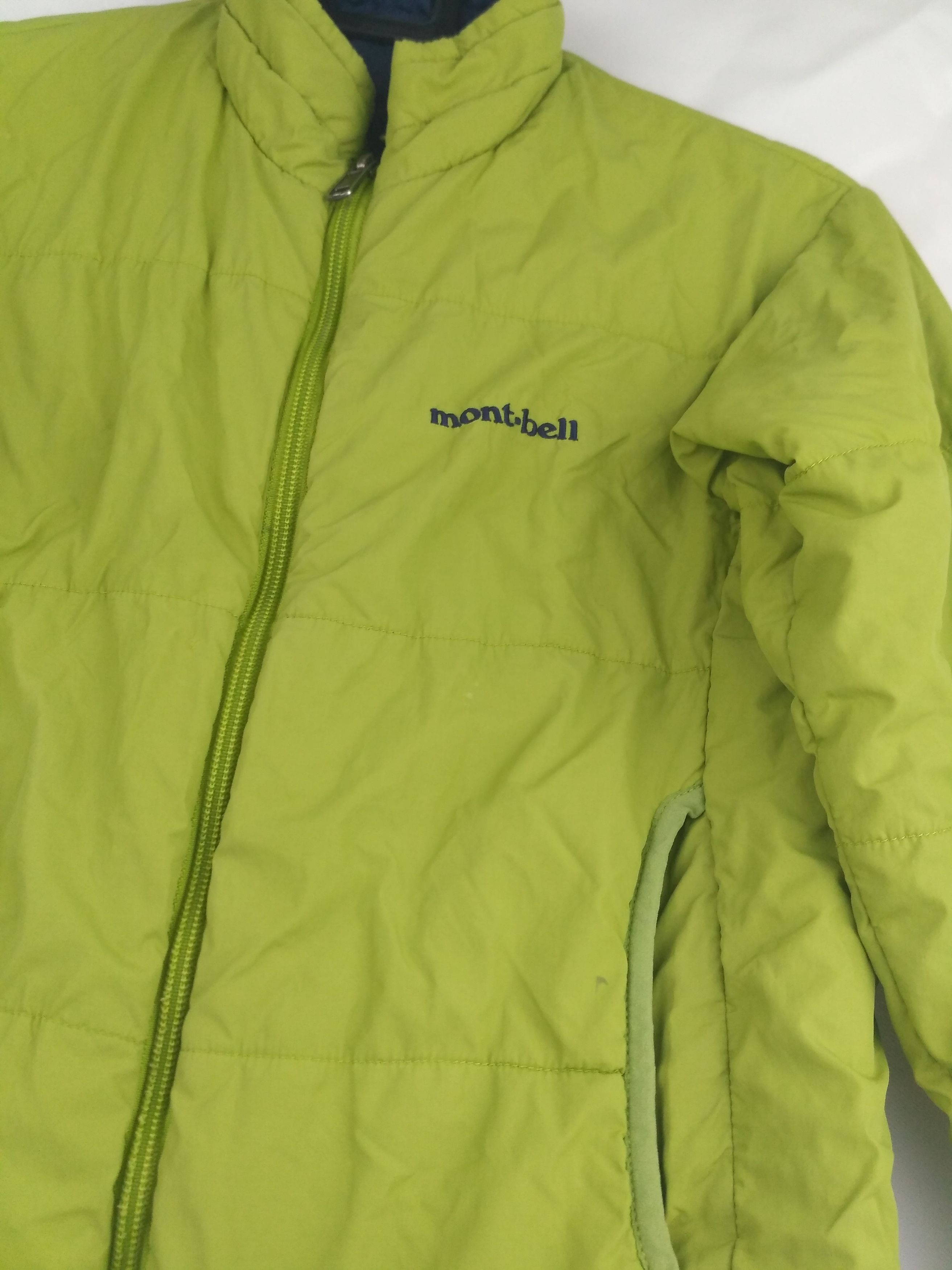 Montbell Rare MONTBELL REVERSIBLE KIDS Fit XXS Green JACKET Size US XXS / EU 40 - 2 Thumbnail