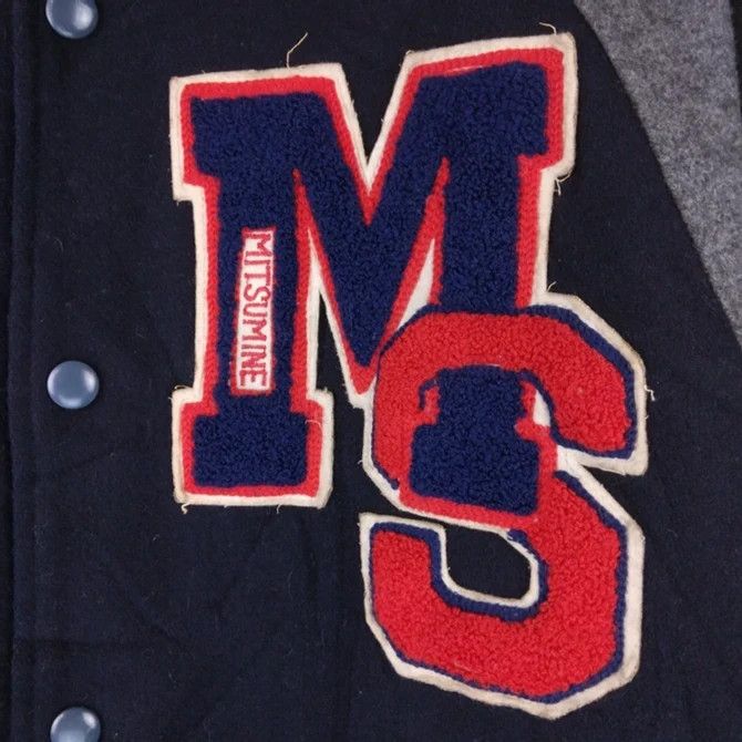 Japanese Brand VTG Mitsumine Embroidery Big Logo Wool Varsity Jacket Size US M / EU 48-50 / 2 - 2 Thumbnail