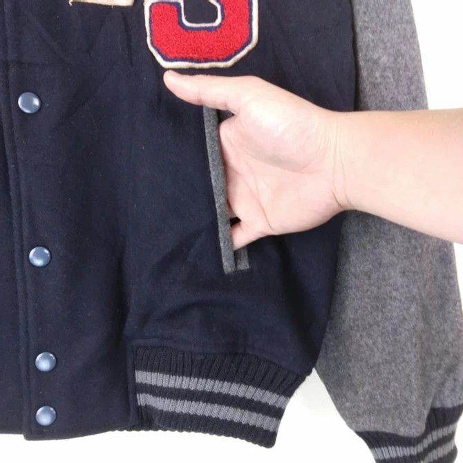 Japanese Brand VTG Mitsumine Embroidery Big Logo Wool Varsity Jacket Size US M / EU 48-50 / 2 - 3 Thumbnail