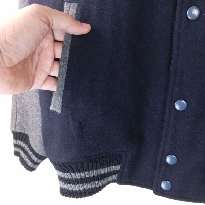 Japanese Brand VTG Mitsumine Embroidery Big Logo Wool Varsity Jacket Size US M / EU 48-50 / 2 - 4 Thumbnail