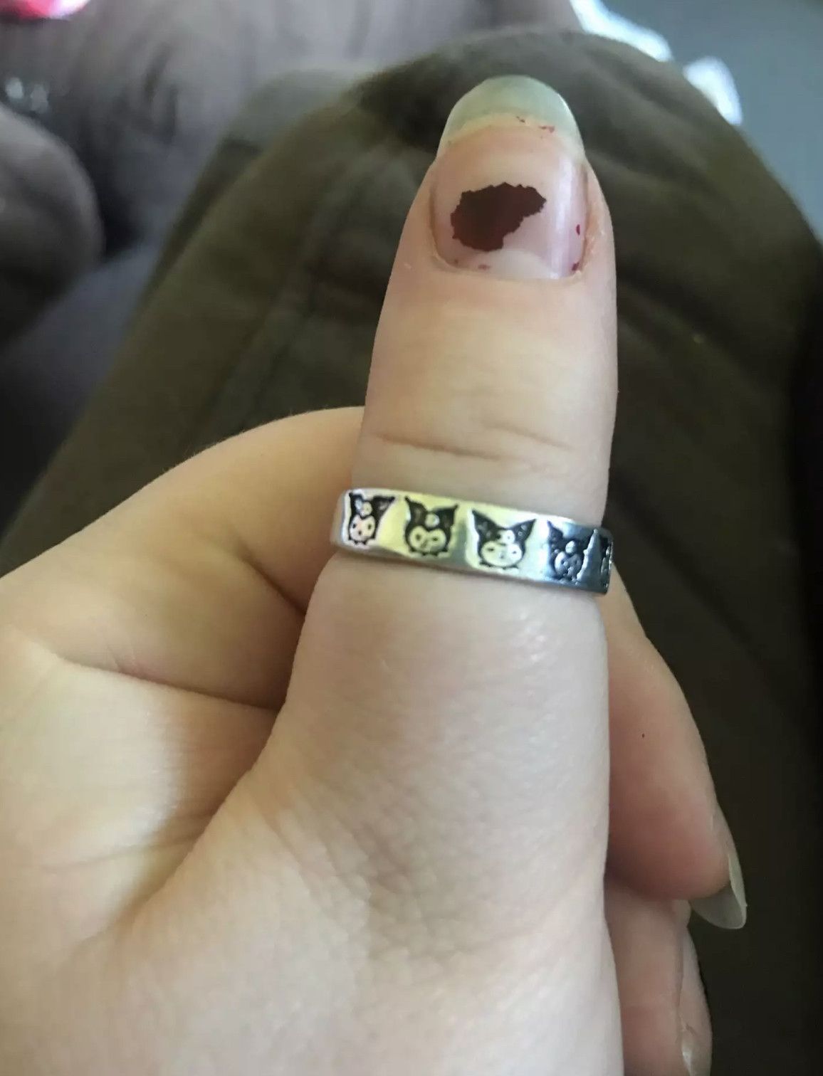 Japanese Brand -Kurami Hello Kitty Adjustable Ring Size ONE SIZE - 4 Thumbnail