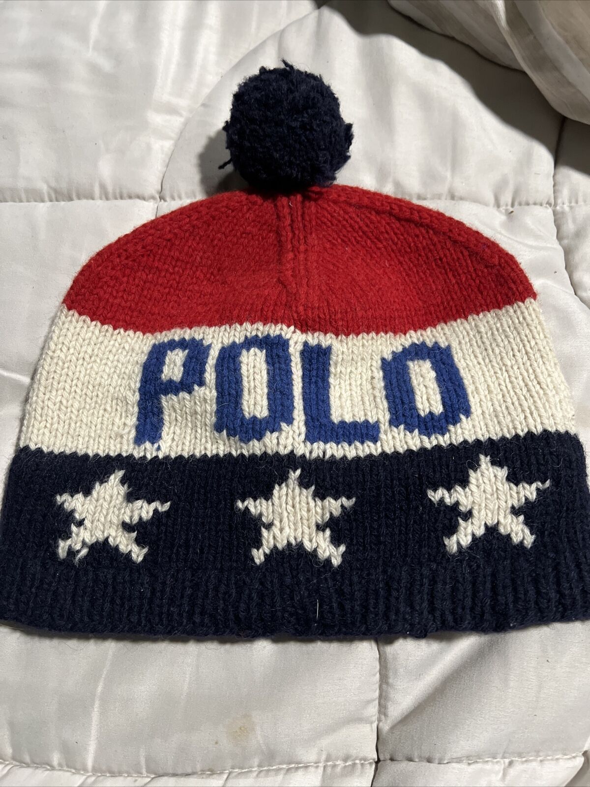Polo Ralph Lauren Vintage Polo Ralph Lauren Spelled Out POLO USA beanie Size ONE SIZE - 1 Thumbnail