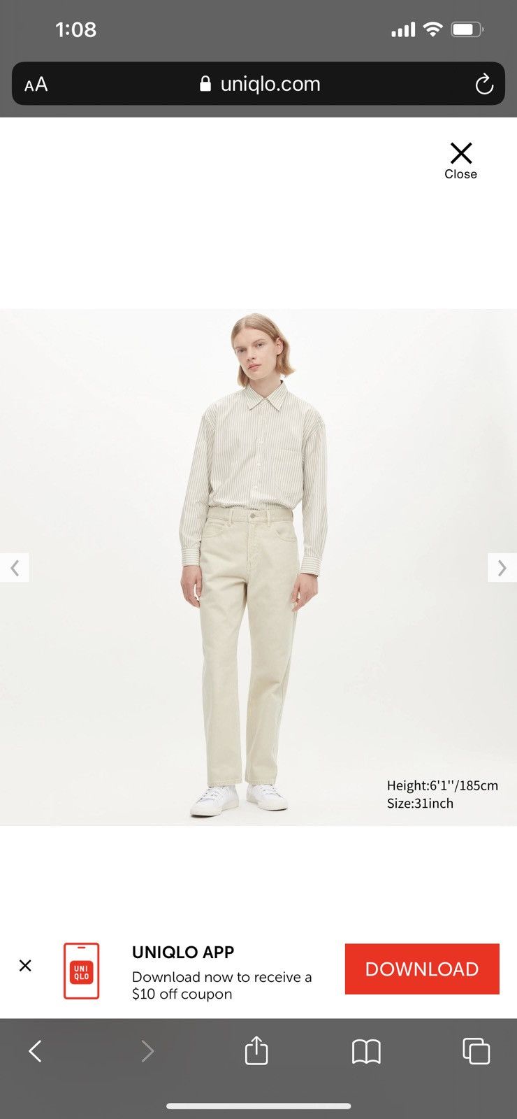 Christophe Lemaire Uniqlo U Regular Fit Jeans FW22 Size US 32 / EU 48 - 5 Thumbnail