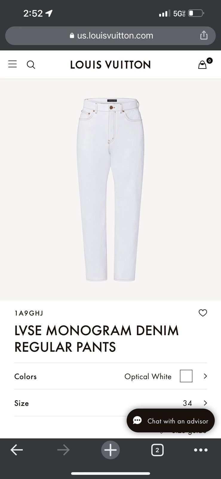Louis Vuitton Lv Monogram Denim Jeans, Grailed