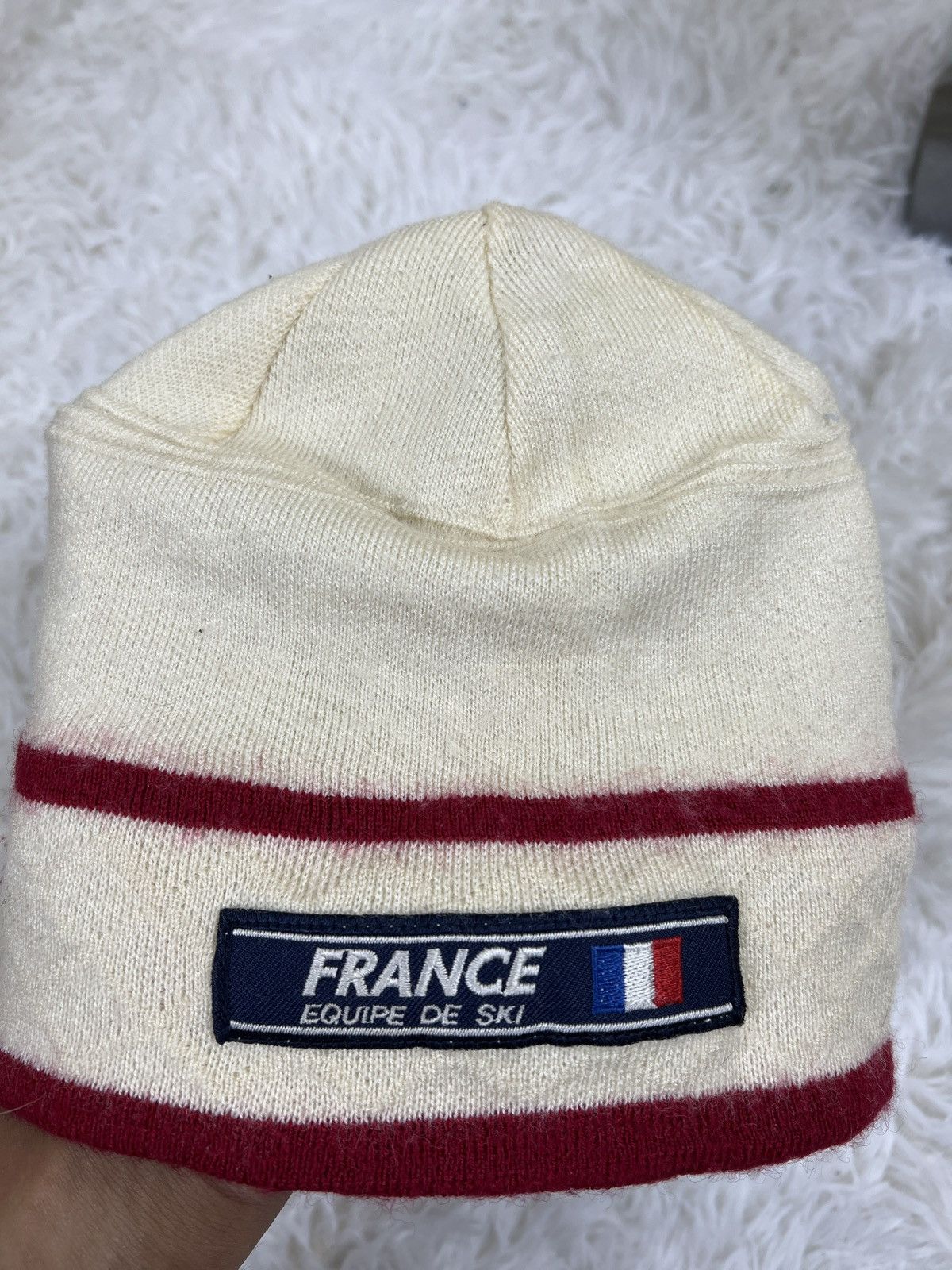 Ellesse Vintage Ellesse France Equipe De Ski Winter Beanie Hat Size ONE SIZE - 4 Thumbnail