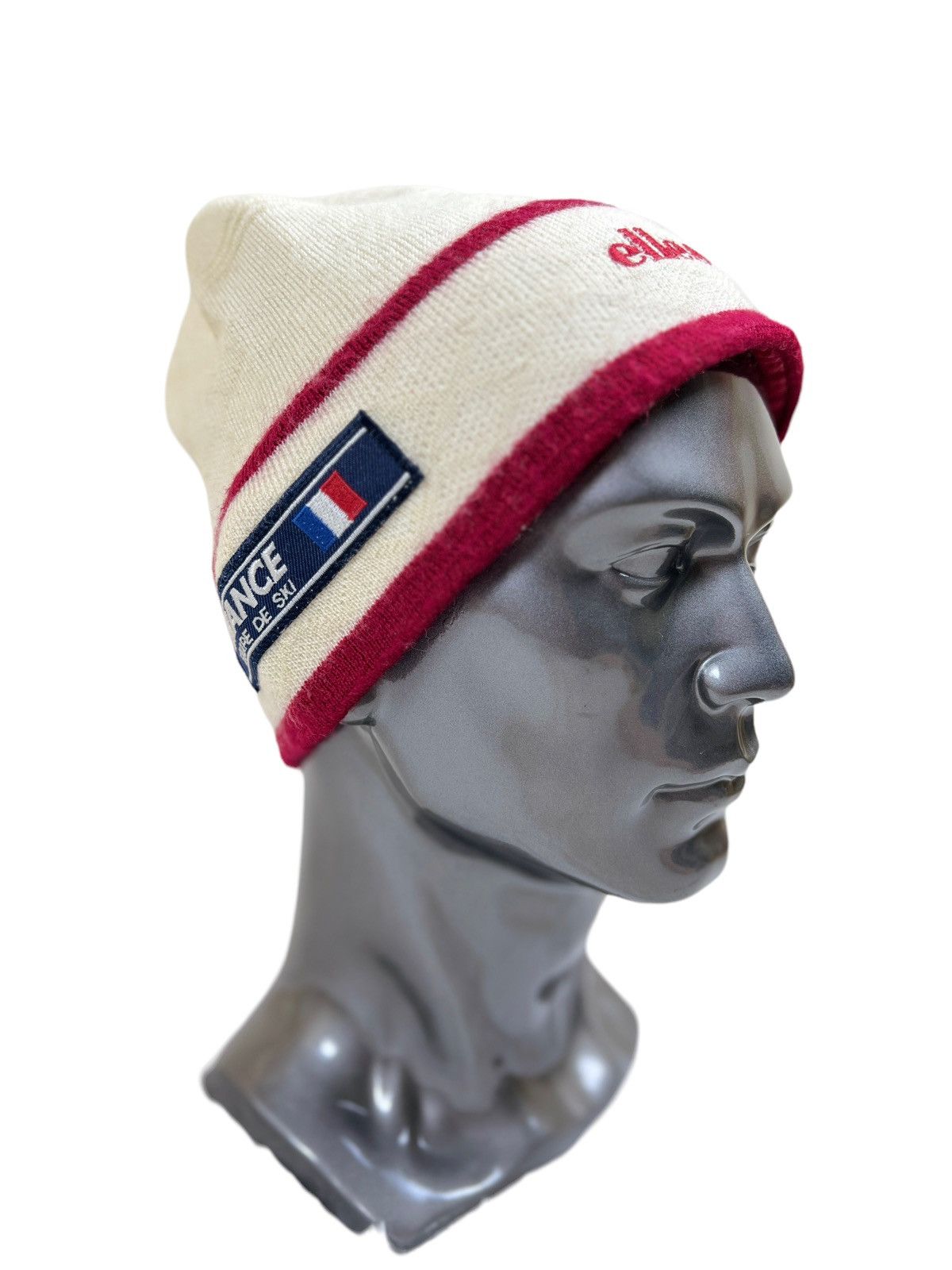 Ellesse Vintage Ellesse France Equipe De Ski Winter Beanie Hat Size ONE SIZE - 1 Thumbnail