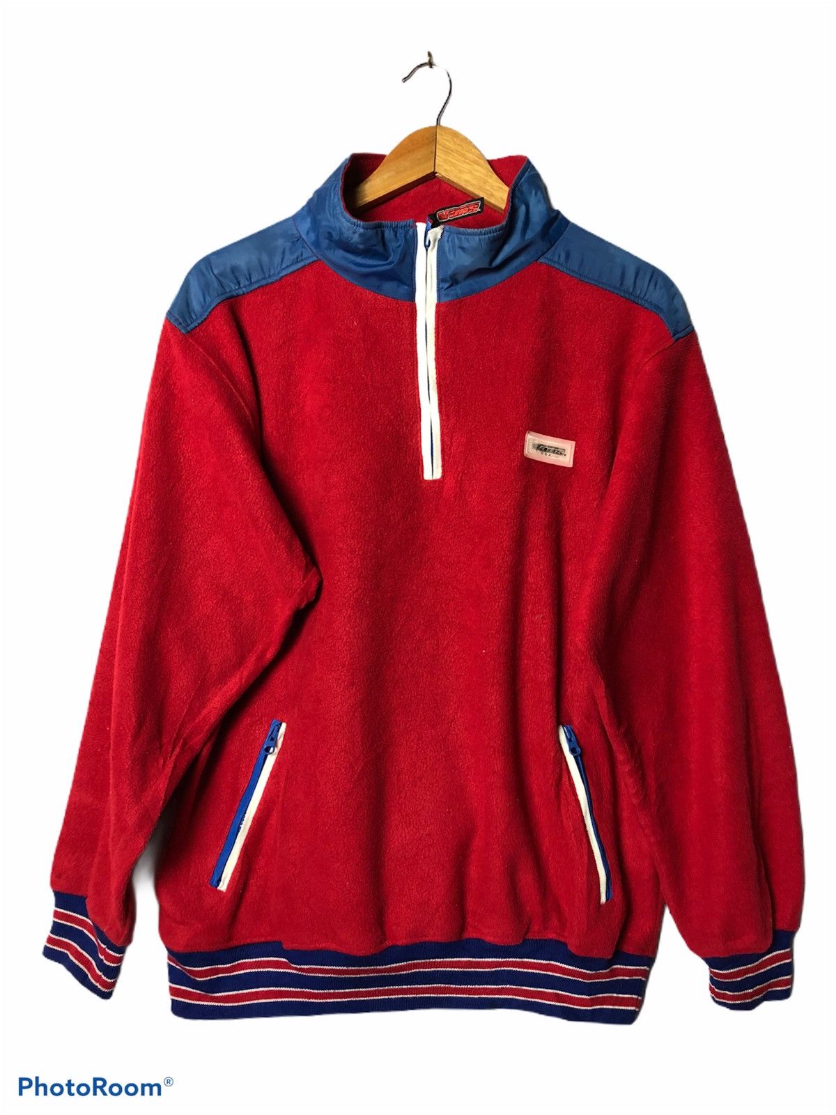 Vintage Vintage VANS half zip fleece Red jacket Grailed