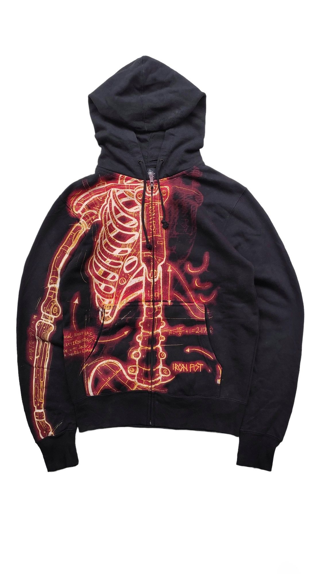 Iron fist skeleton clearance hoodie