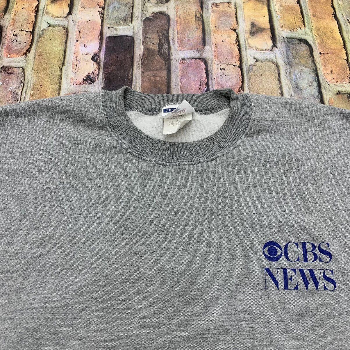 Jerzees × Vintage Vintage CBS News sweatshirt Size US L / EU 52-54 / 3 - 3 Thumbnail