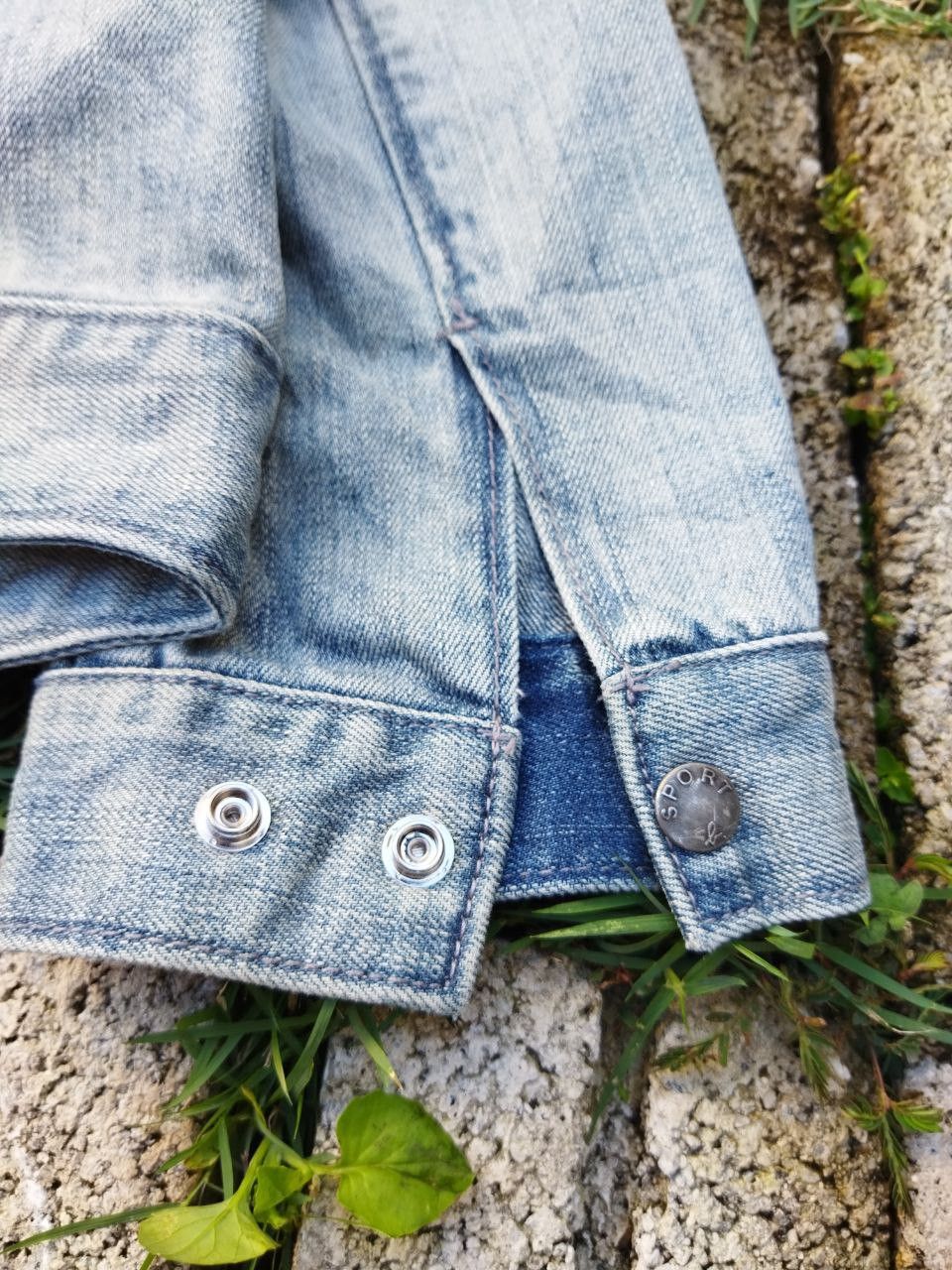 agnes b. Agnes B. Cropped Denim Jacket Size S / US 4 / IT 40 - 11 Thumbnail