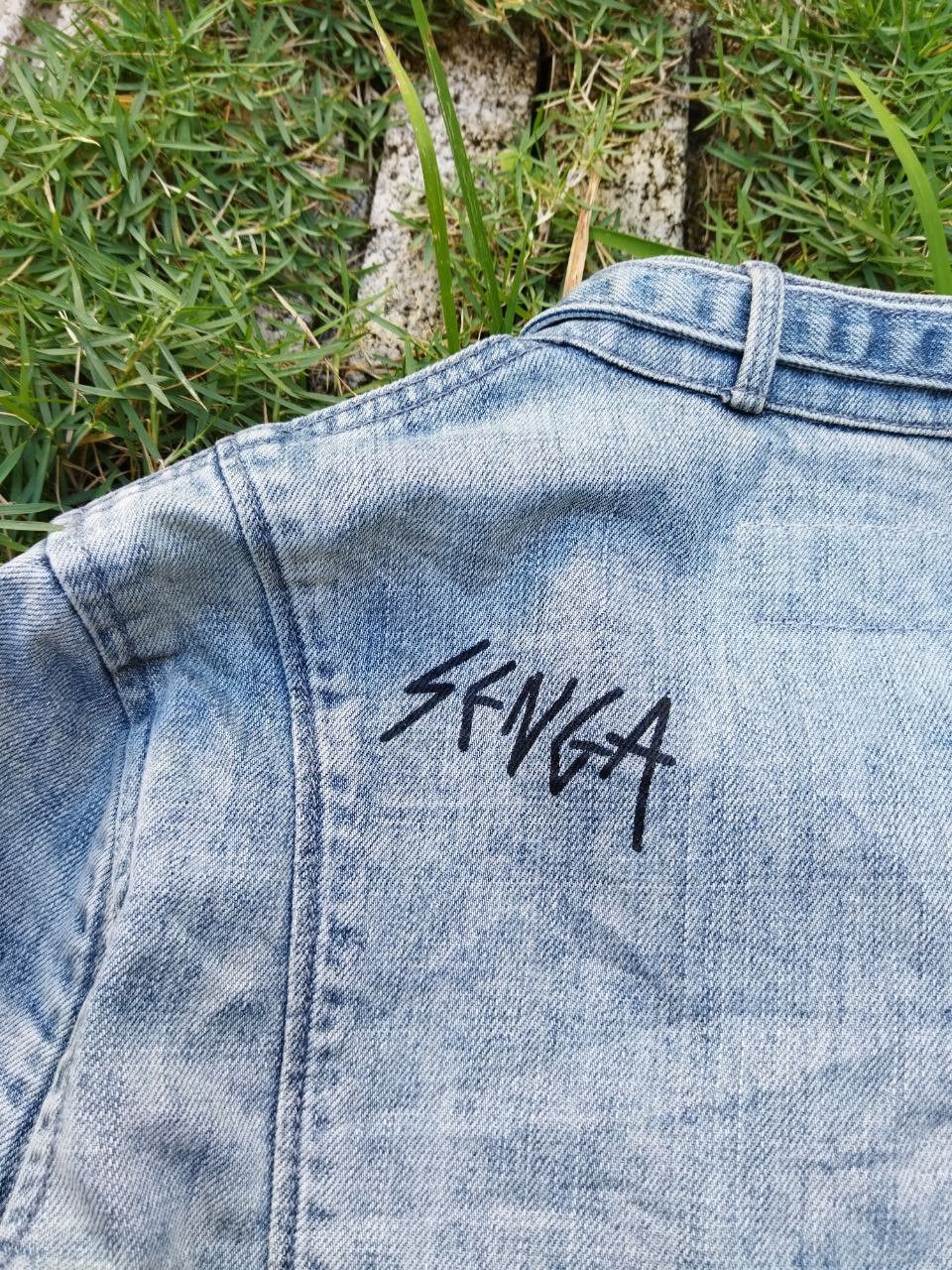 agnes b. Agnes B. Cropped Denim Jacket Size S / US 4 / IT 40 - 12 Thumbnail