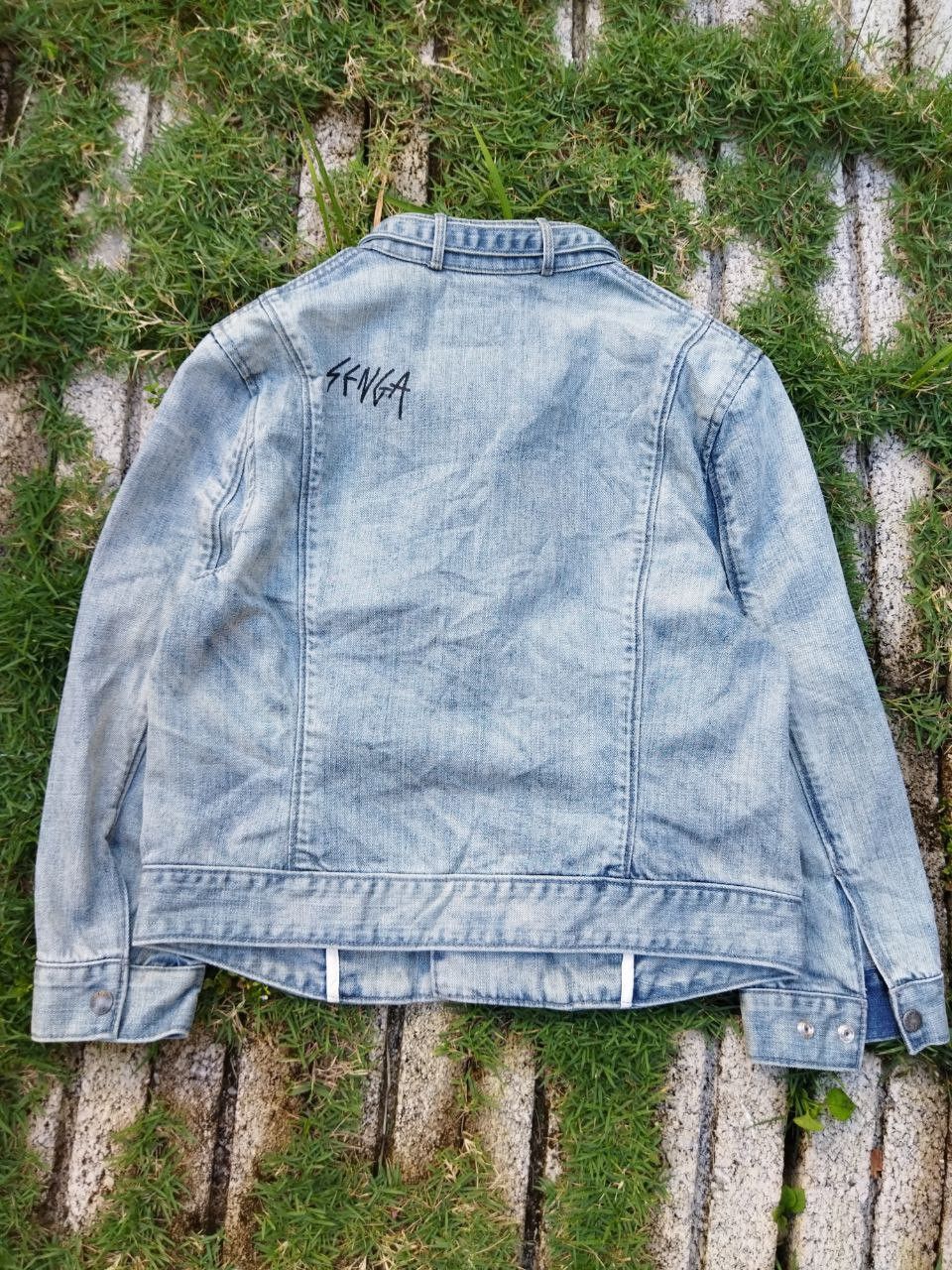 agnes b. Agnes B. Cropped Denim Jacket Size S / US 4 / IT 40 - 10 Thumbnail