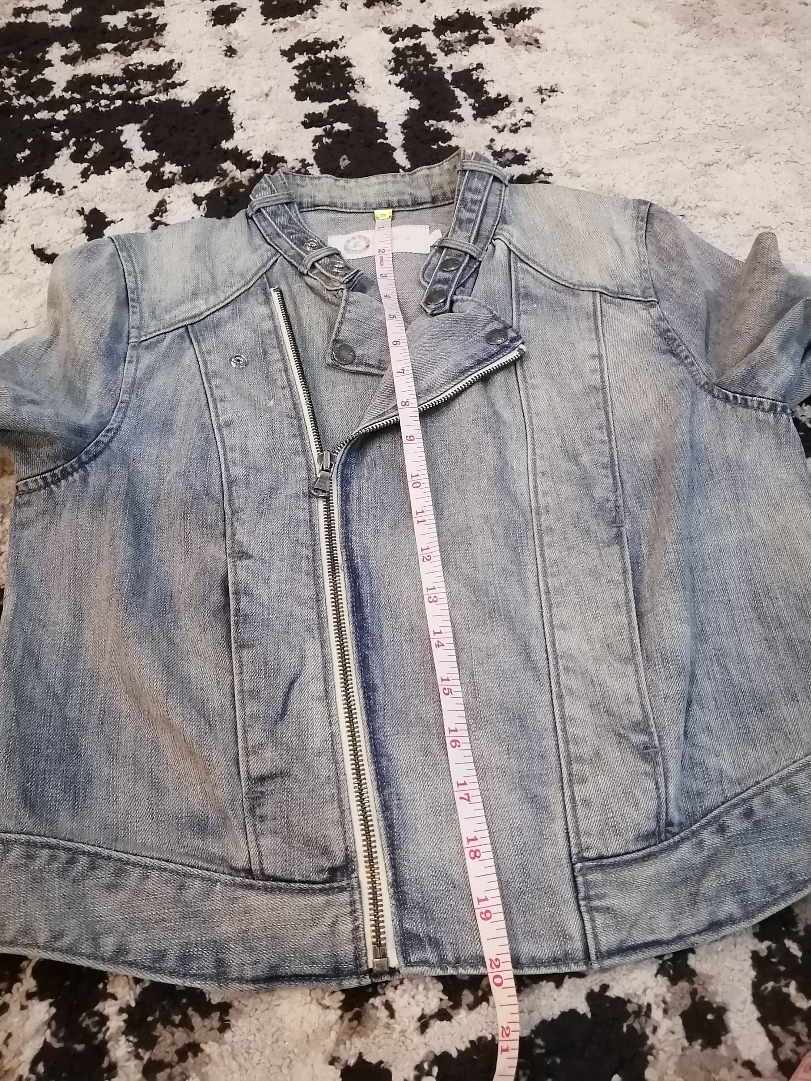 agnes b. Agnes B. Cropped Denim Jacket Size S / US 4 / IT 40 - 13 Thumbnail