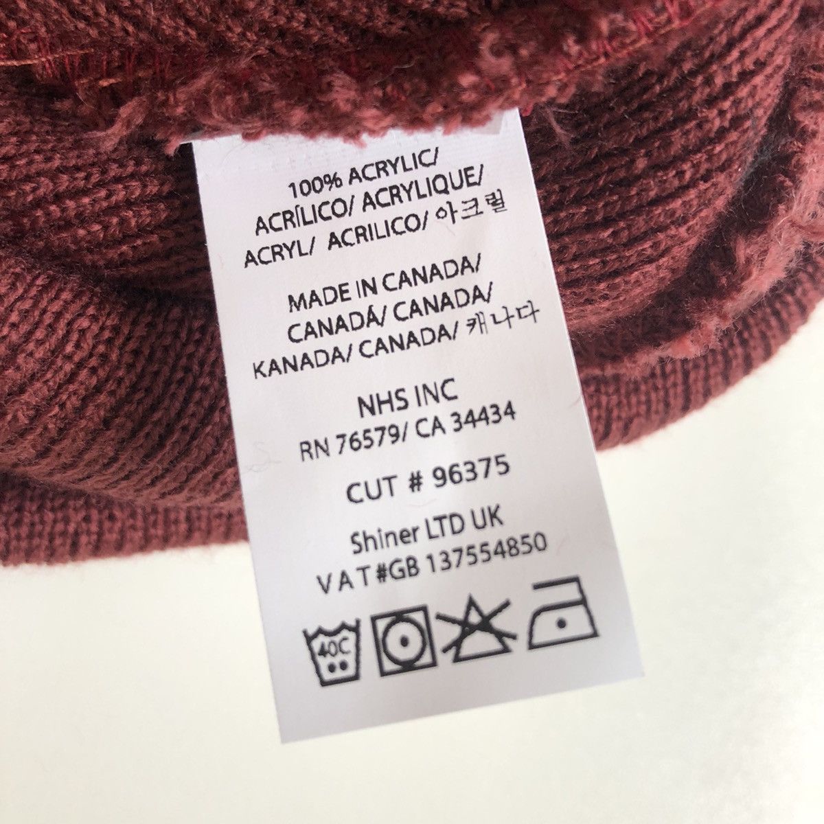 Santa Cruz Skateboards New Santa Cruz Dot Beanie BURGUNDY Size ONE SIZE - 3 Thumbnail