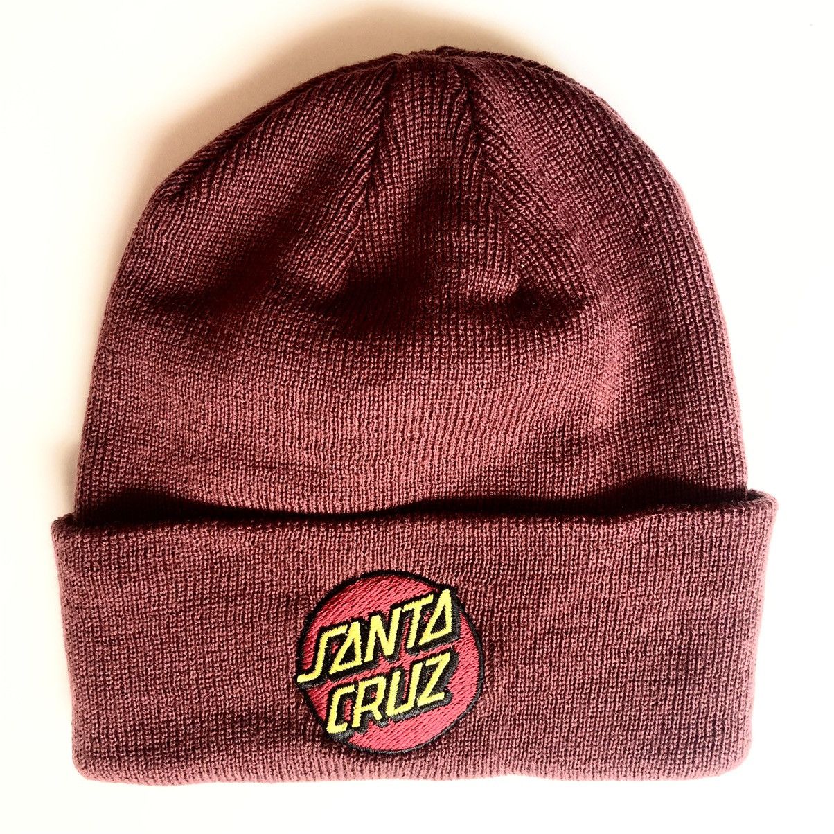 Santa Cruz Skateboards New Santa Cruz Dot Beanie BURGUNDY Size ONE SIZE - 1 Thumbnail