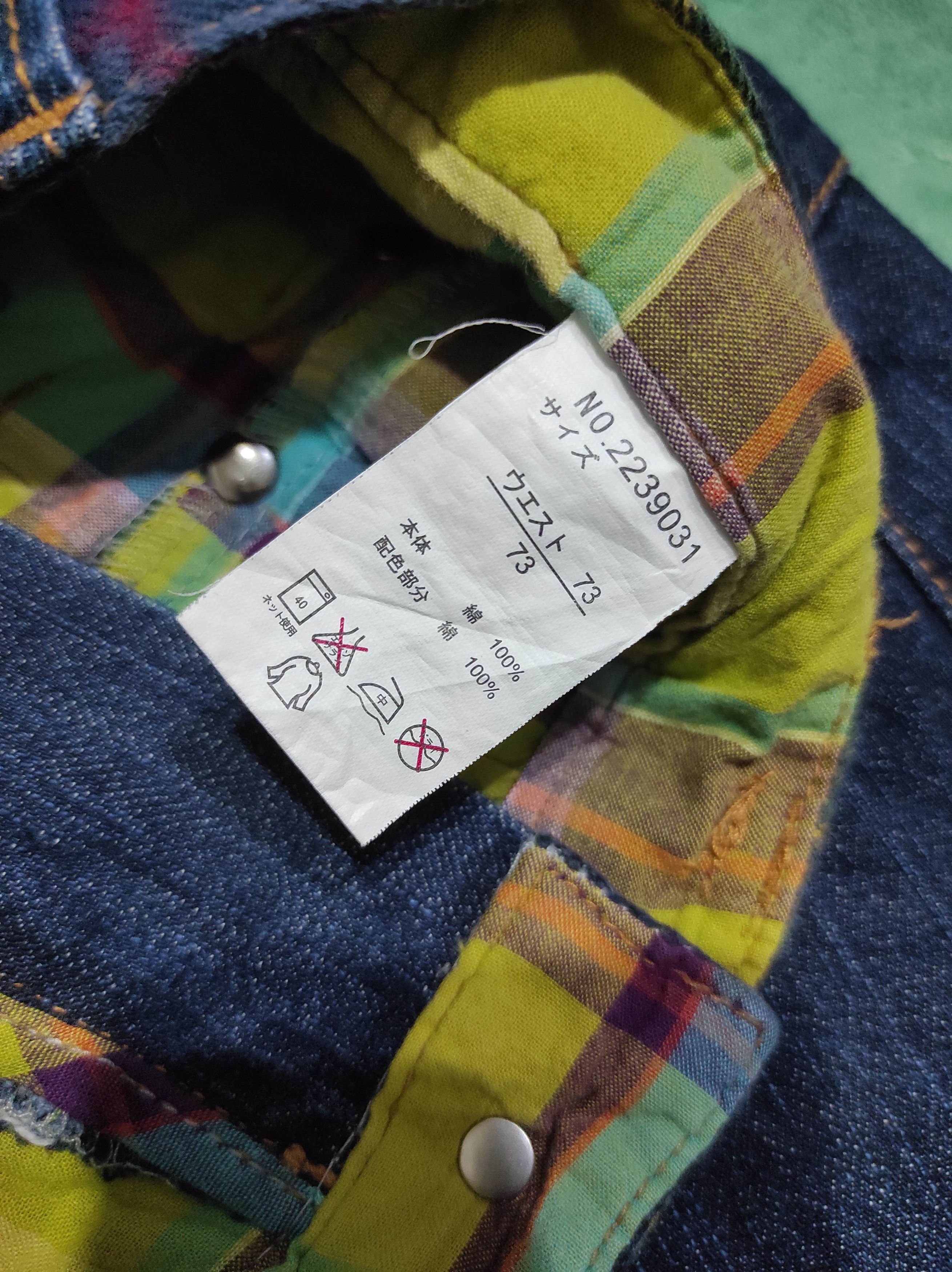 Japanese Brand Sorridere Double Waist Checkered Multi zip Pants Size US 29 - 9 Thumbnail