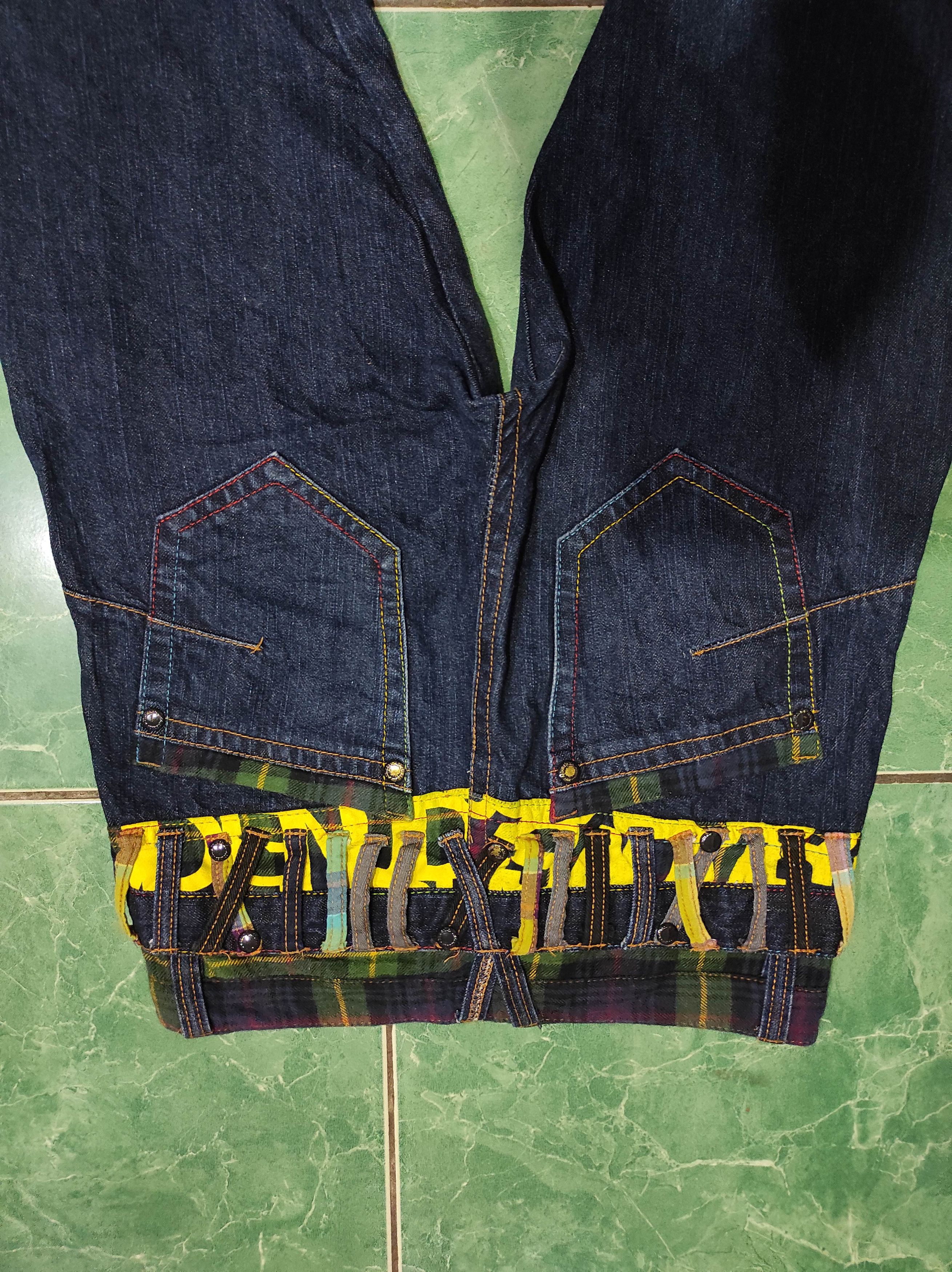 Japanese Brand Sorridere Double Waist Checkered Multi zip Pants Size US 29 - 11 Thumbnail