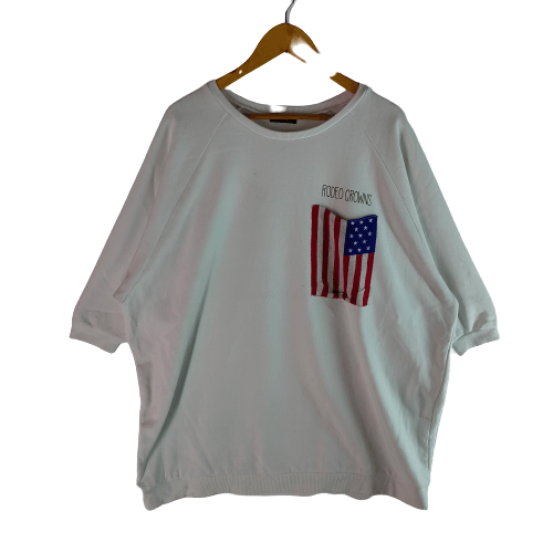 Other RCWB RODEO CROWNS Usa Flag Pocket Short Sleeve Sweatshirt Size US XXL / EU 58 / 5 - 1 Thumbnail