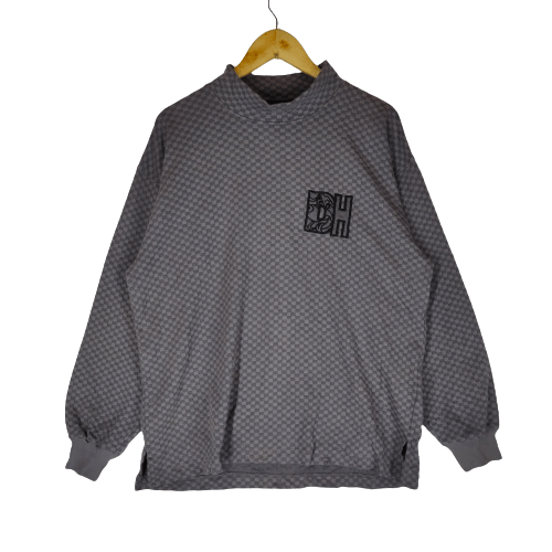Japanese Brand DOG HUNTING Embroidery Logo Grid Pattern Design Sweatshirt Size US L / EU 52-54 / 3 - 1 Thumbnail