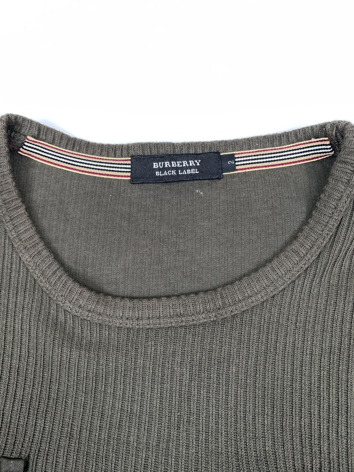 Burberry × Designer Burberry Double Pad Army Long Sleeve Tee Size US M / EU 48-50 / 2 - 5 Thumbnail