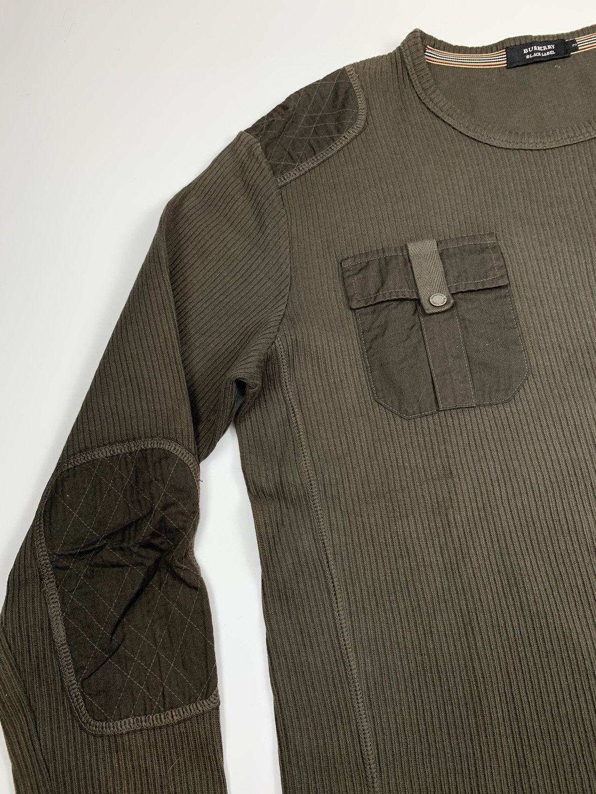 Burberry × Designer Burberry Double Pad Army Long Sleeve Tee Size US M / EU 48-50 / 2 - 4 Thumbnail