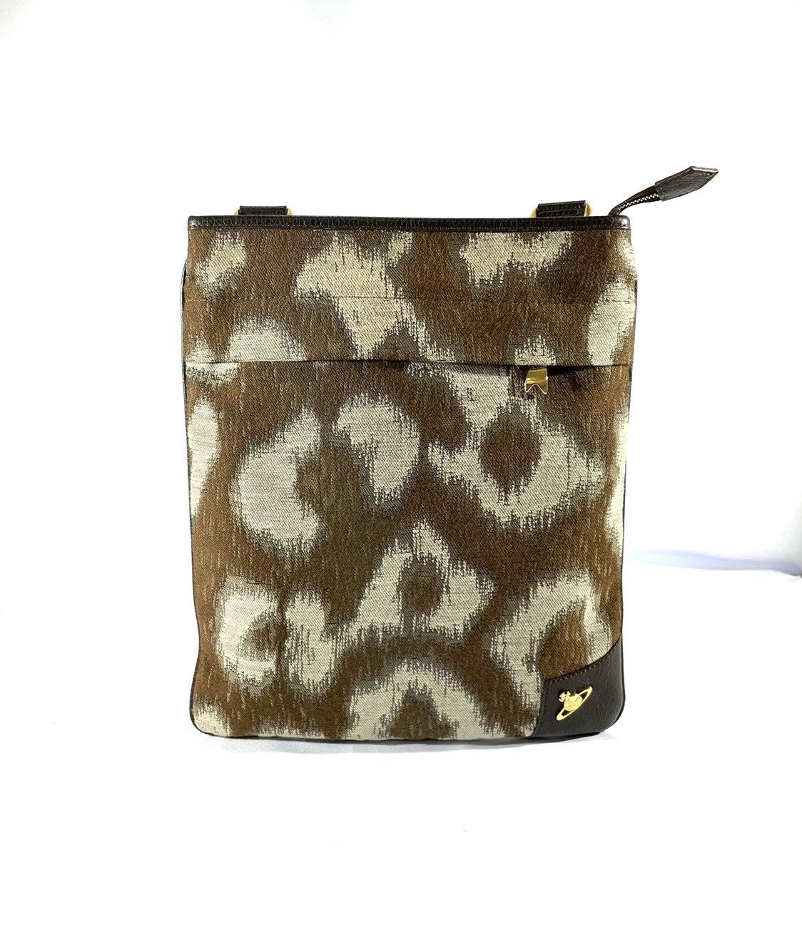 Vivienne Westwood Leopard Crossbody Bag in Brown, Men's