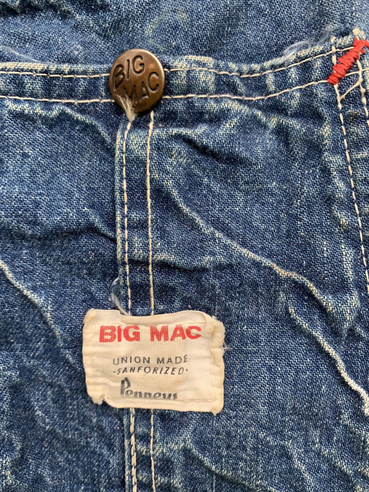 Big Mac BIG MAC UNION MADE SANFORIZED DENIM OVERALLS Size US 40 / EU 56 - 17 Thumbnail