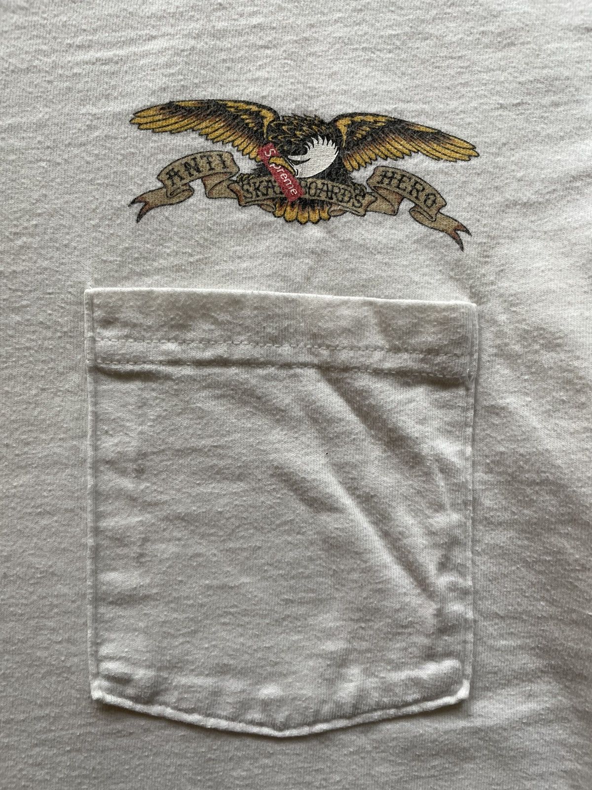 トップス Supreme Anti Hero Eagle Pocket Tee L Supreme X Antihero Pocket Tee - SS14 - Size L | eBay