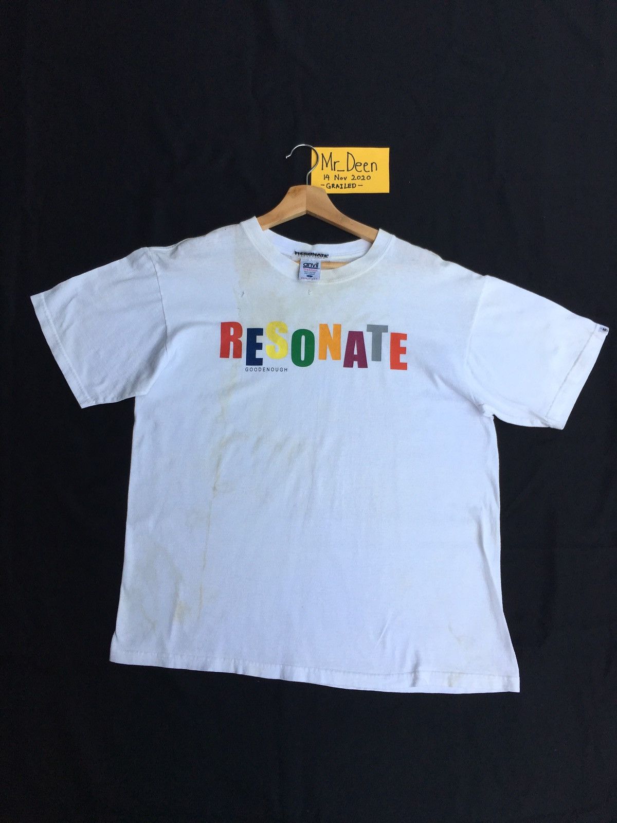 Good Enough Vintage Vtg 90s Good Enough Japanese Brand Resonate Tshirt Size US L / EU 52-54 / 3 - 2 Thumbnail