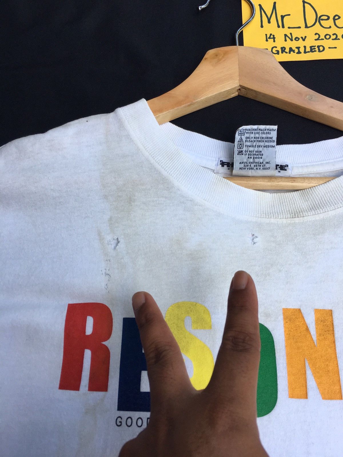 Good Enough Vintage Vtg 90s Good Enough Japanese Brand Resonate Tshirt Size US L / EU 52-54 / 3 - 12 Thumbnail
