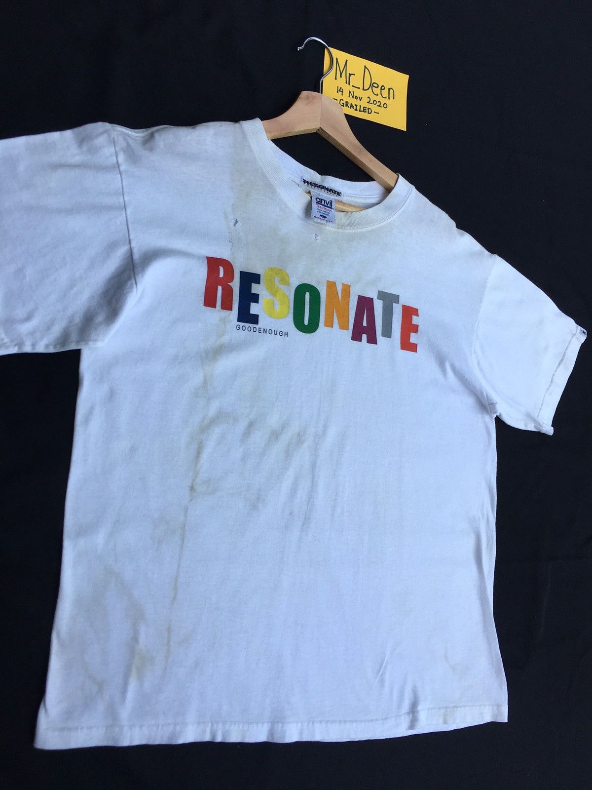 Good Enough Vintage Vtg 90s Good Enough Japanese Brand Resonate Tshirt Size US L / EU 52-54 / 3 - 3 Thumbnail