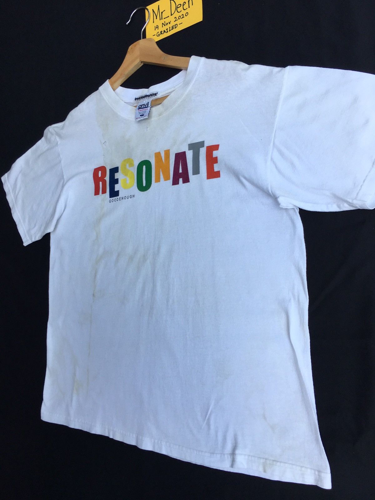 Good Enough Vintage Vtg 90s Good Enough Japanese Brand Resonate Tshirt Size US L / EU 52-54 / 3 - 4 Thumbnail