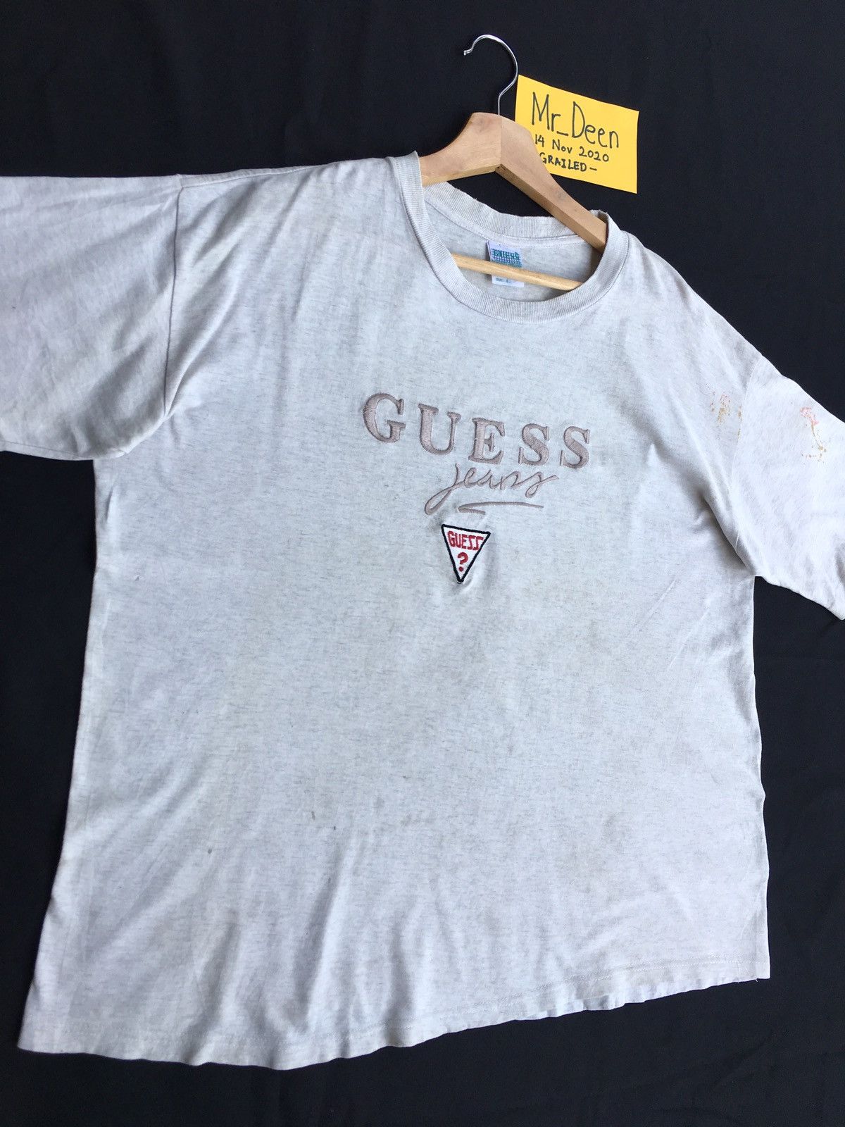 Guess Vintage 90s Guess Spellout Embroidered Logo Tshirt Size US L / EU 52-54 / 3 - 3 Thumbnail
