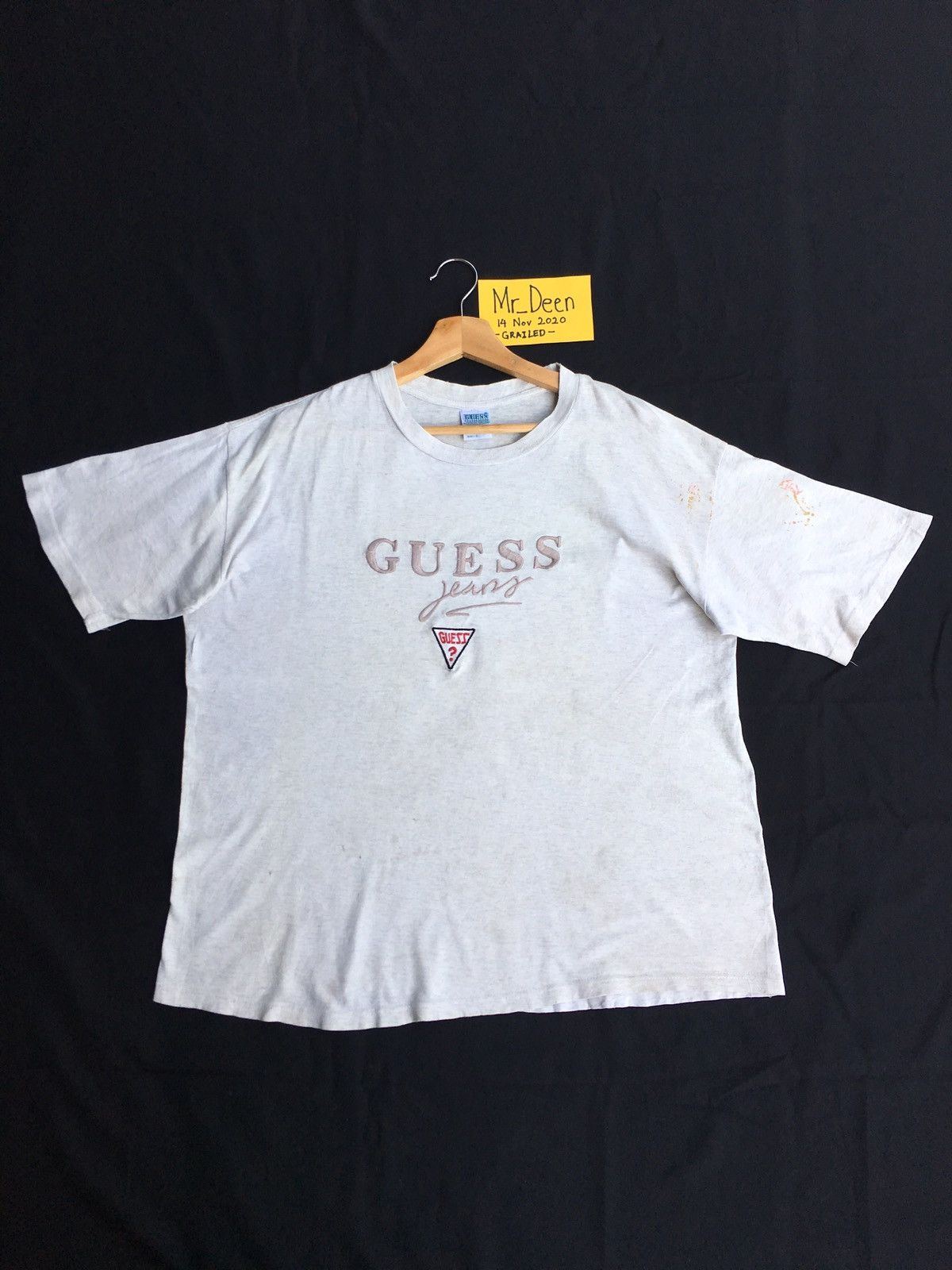 Guess Vintage 90s Guess Spellout Embroidered Logo Tshirt Size US L / EU 52-54 / 3 - 6 Thumbnail