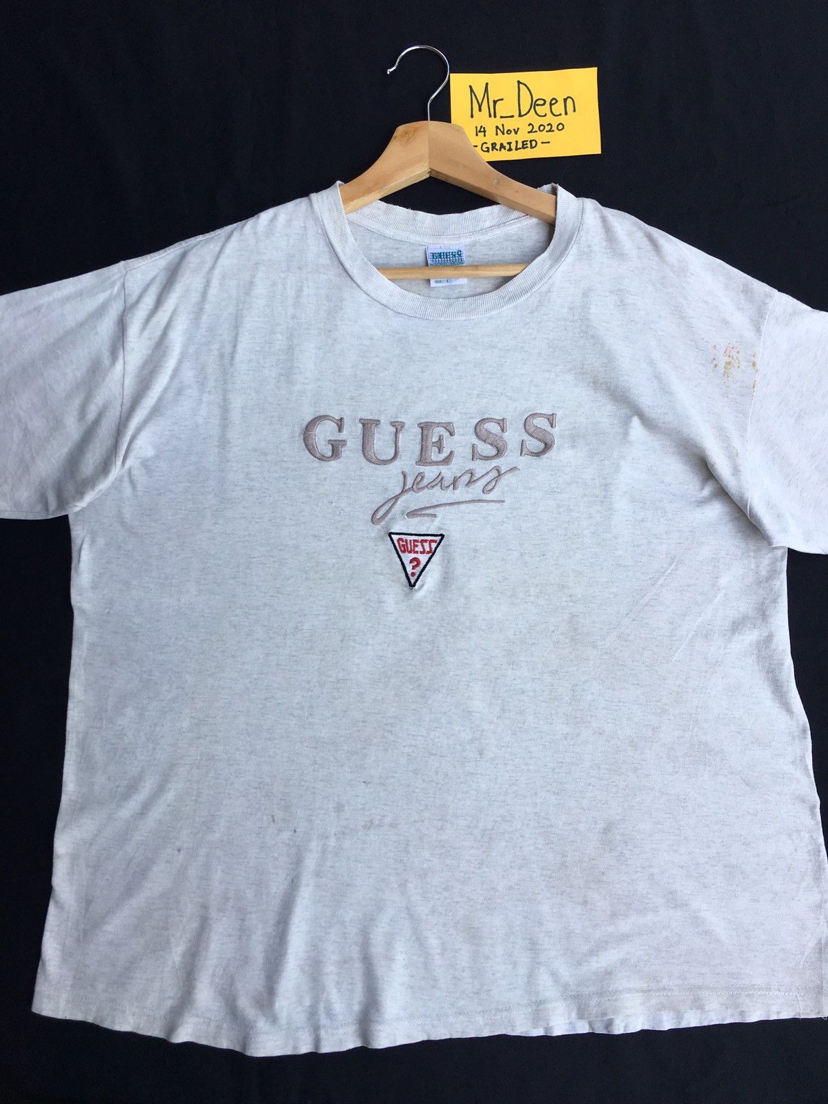 Guess Vintage 90s Guess Spellout Embroidered Logo Tshirt Size US L / EU 52-54 / 3 - 2 Thumbnail