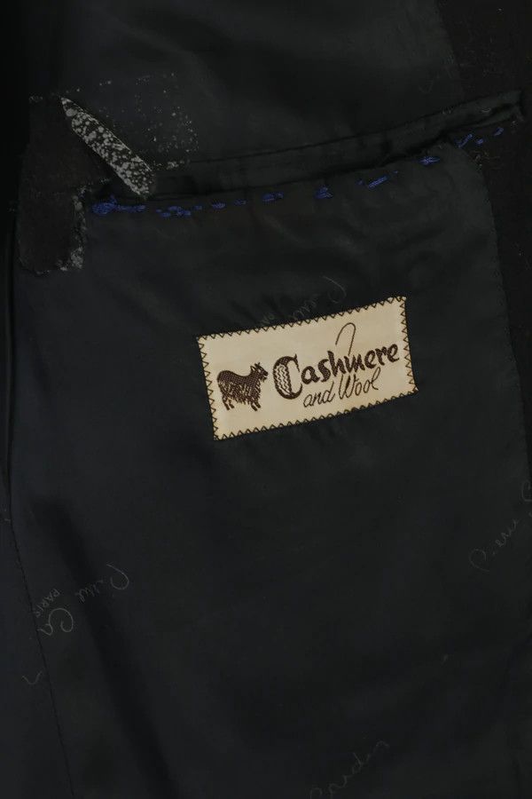 Pierre Cardin × Vintage Pierre Cardin Paris Men 40 Blazer Black Wool Italy Vtg 9445 Size 40R - 6 Thumbnail