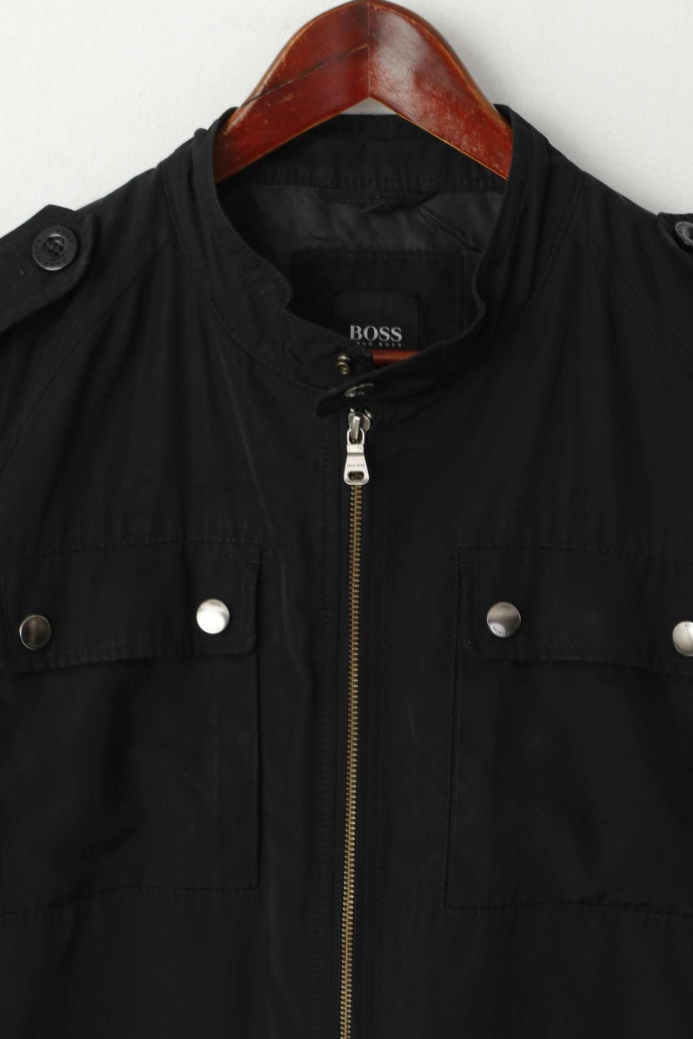 Hugo Boss Hugo Boss Men 52 42R M Jacket Black Shiny Classic 0674 Size US M / EU 48-50 / 2 - 3 Thumbnail