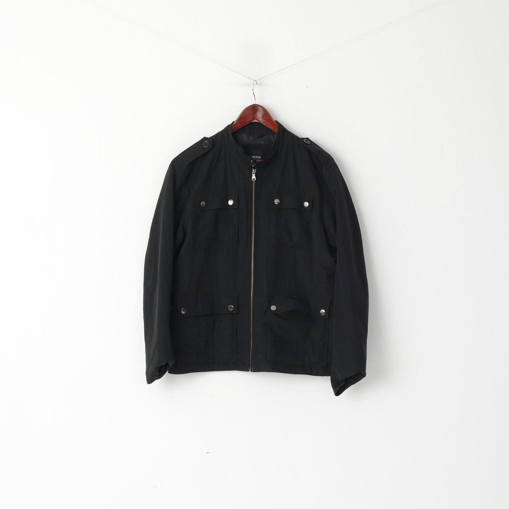 Hugo Boss Hugo Boss Men 52 42R M Jacket Black Shiny Classic 0674 Size US M / EU 48-50 / 2 - 2 Thumbnail