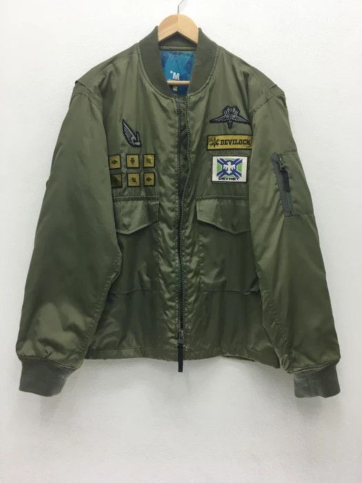 image of Devilock Natural Future Bomber in Dark Green, Men's (Size Medium)