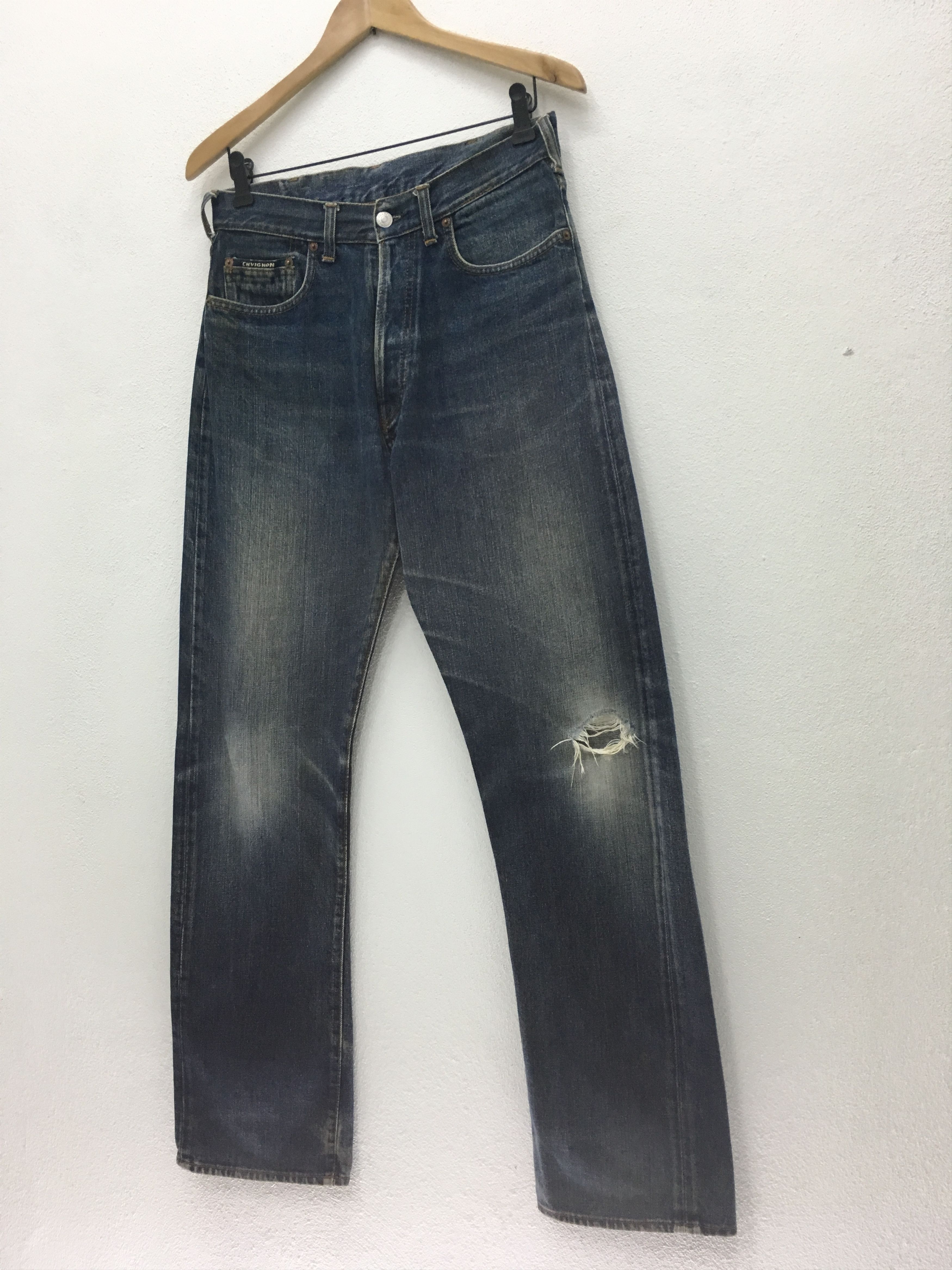 Chevignon RARE!! Vintage 90s Chevignon Japanese Brand Loose Cut Denim Size US 31 - 2 Thumbnail